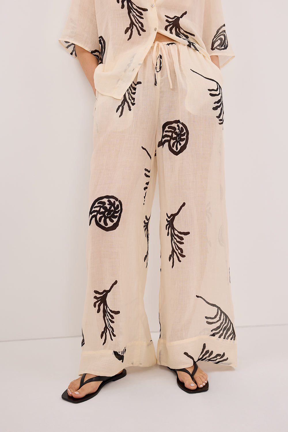 POSITANO SANDSTONE RAMIE PANT