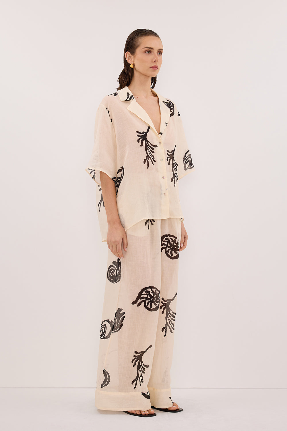 POSITANO SANDSTONE RAMIE PANT