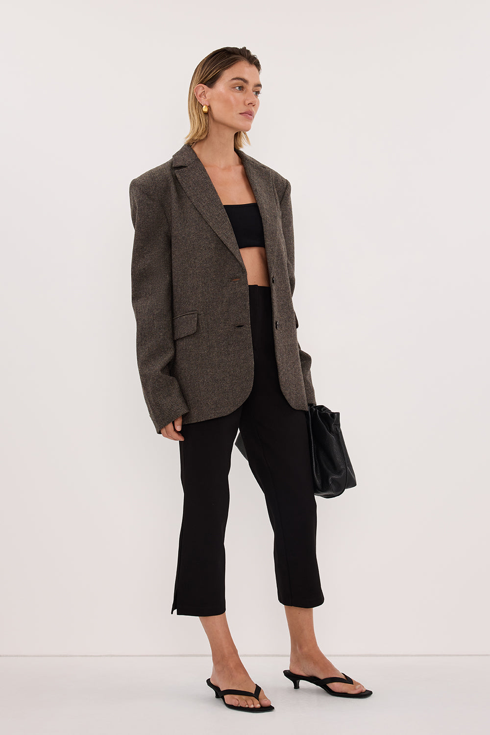 DEMI BLACK 7/8 CAPRI PANT