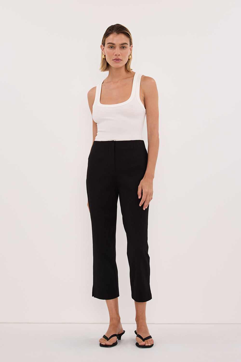 DEMI BLACK 7/8 CAPRI PANT