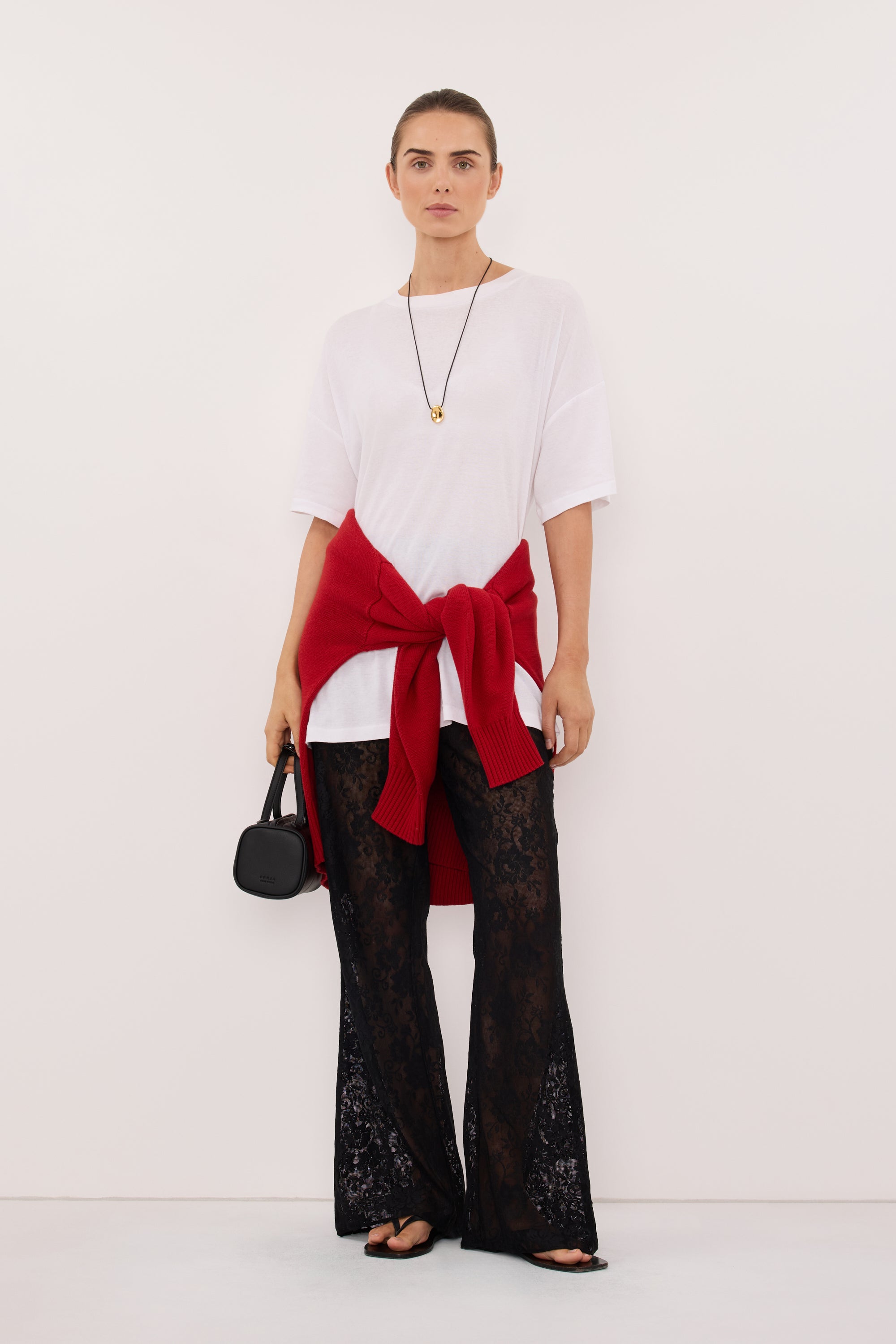 ANYA BLACK LACE PANT