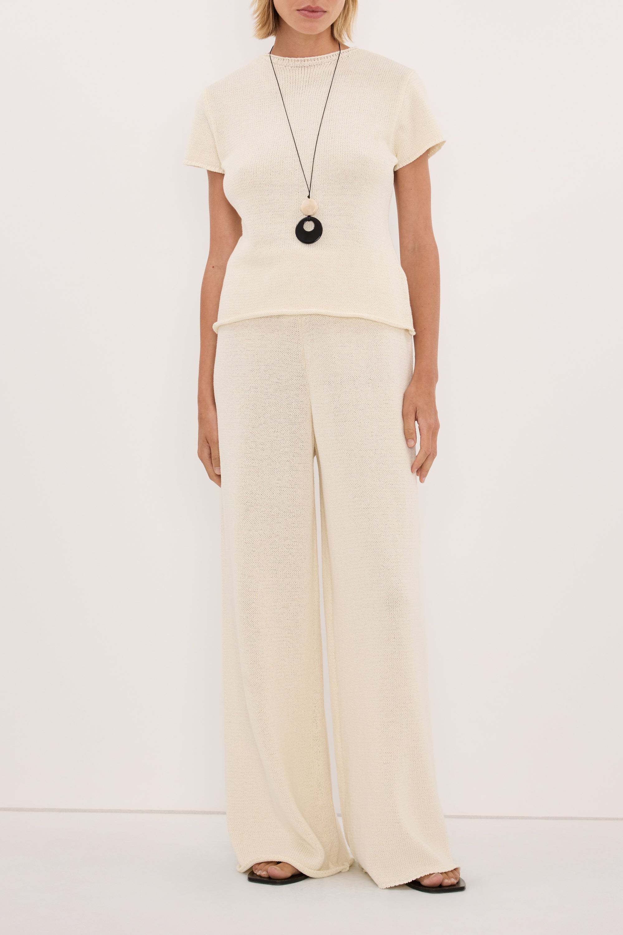 ORIA NATURAL COTTON KNIT PANT
