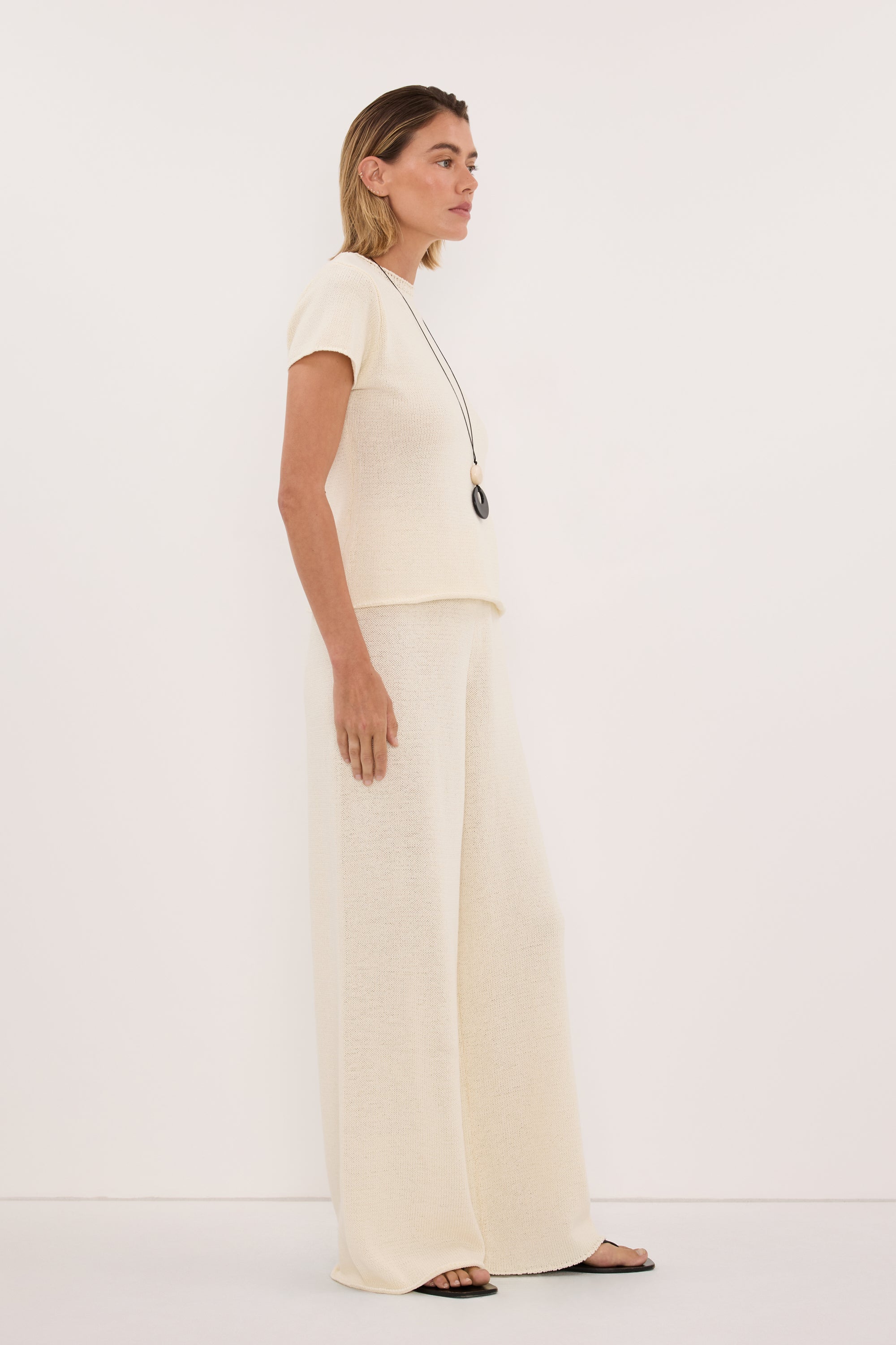 ORIA NATURAL COTTON KNIT PANT