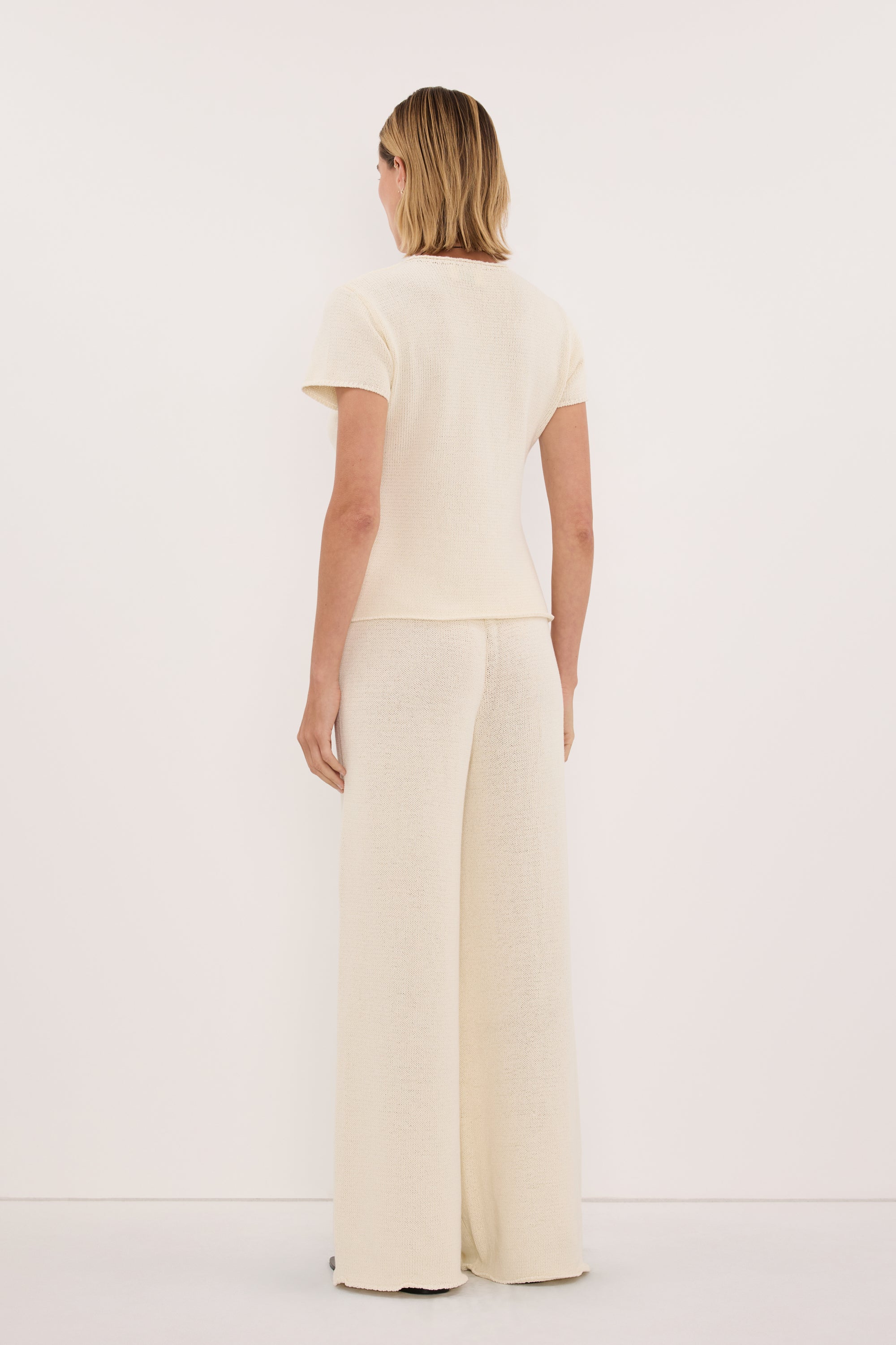 ORIA NATURAL COTTON KNIT PANT