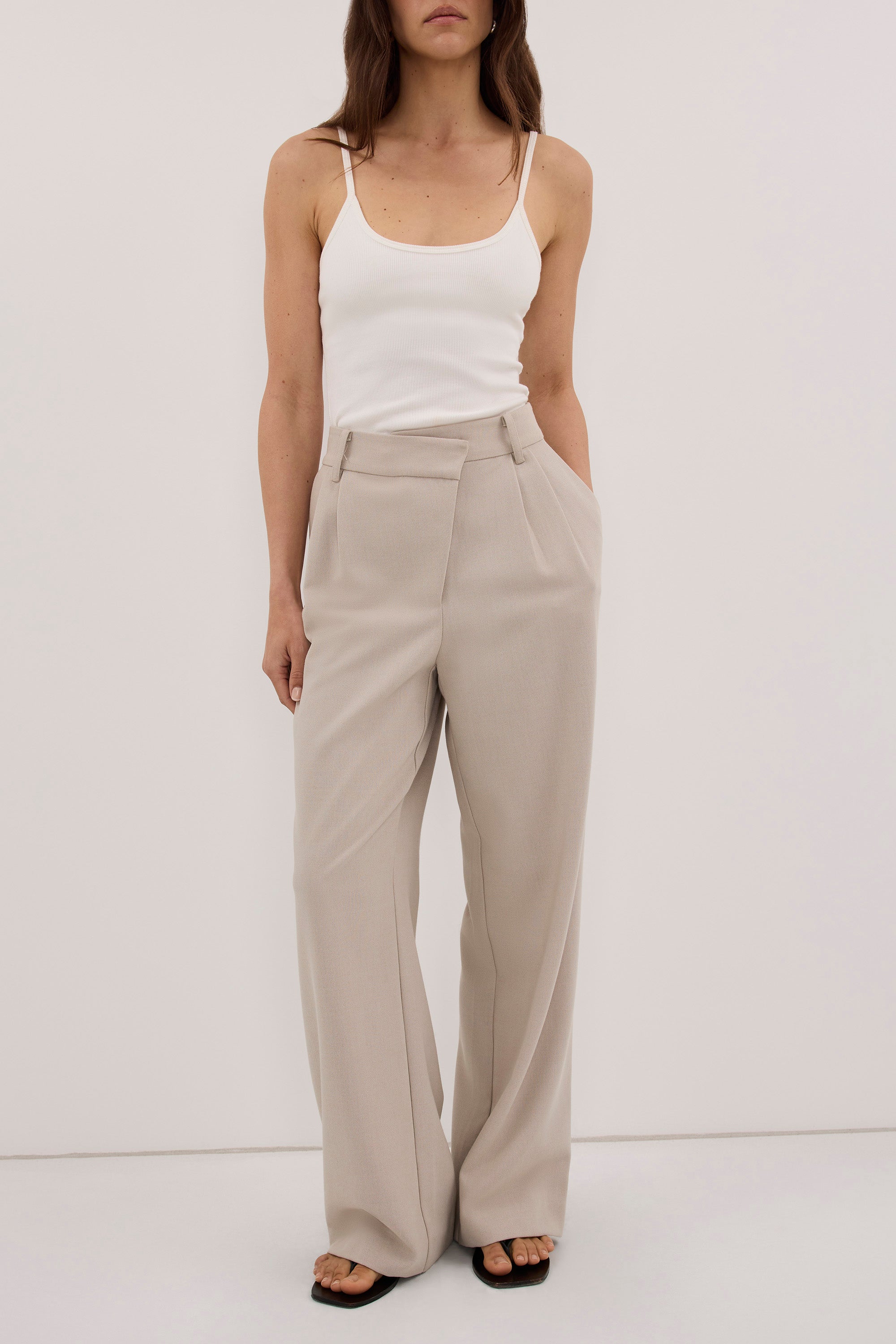 VIDA MUSHROOM ASYM WAISTBAND PANT