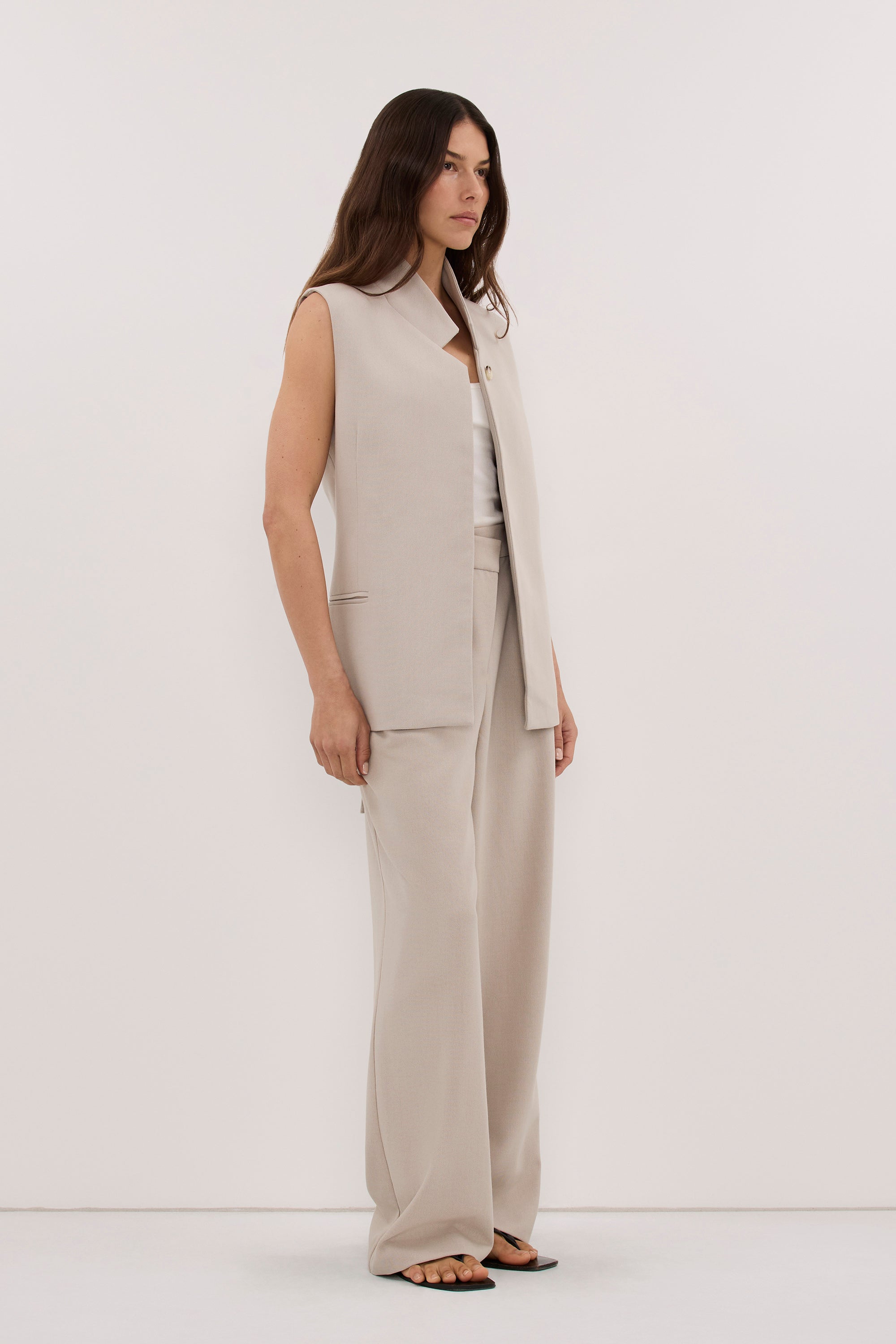 VIDA MUSHROOM ASYM WAISTBAND PANT