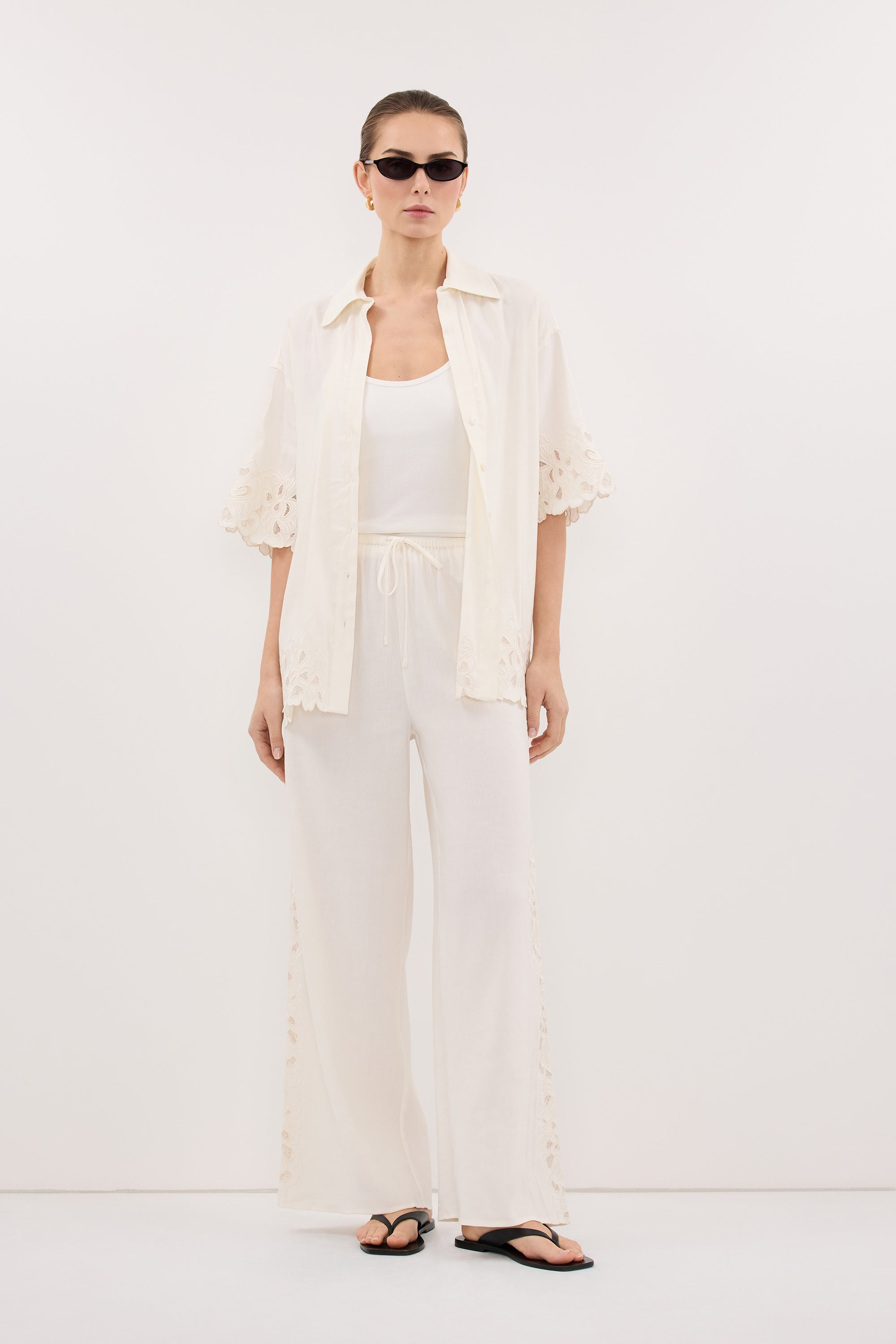 ZARIA OFF WHITE PANT – DISSH