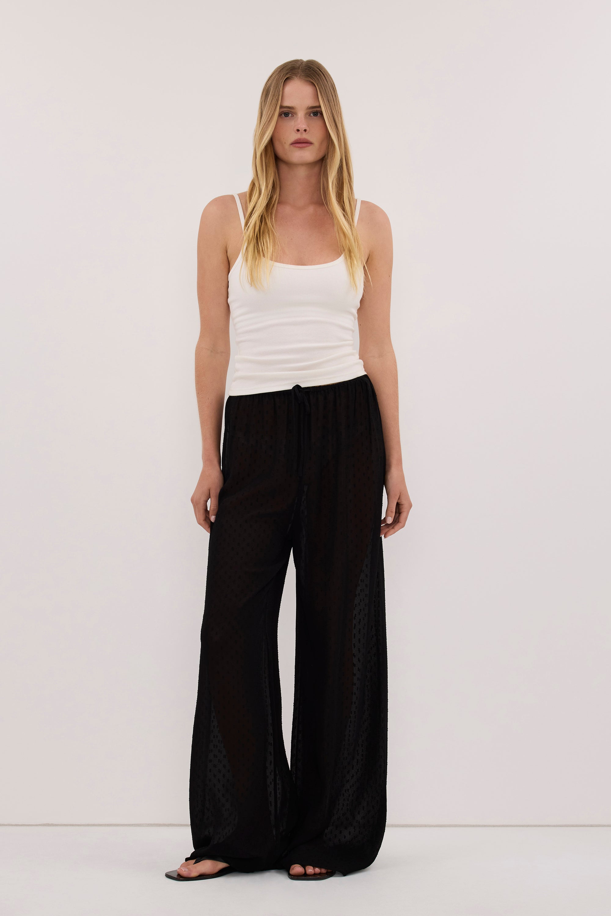 SALINA BLACK DOT PANT