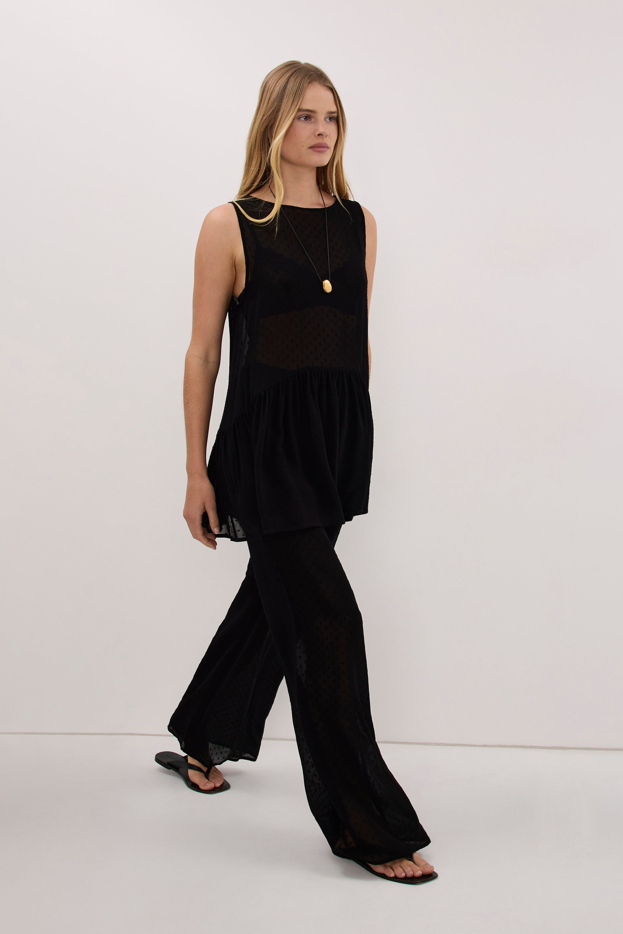 SALINA BLACK DOT PANT