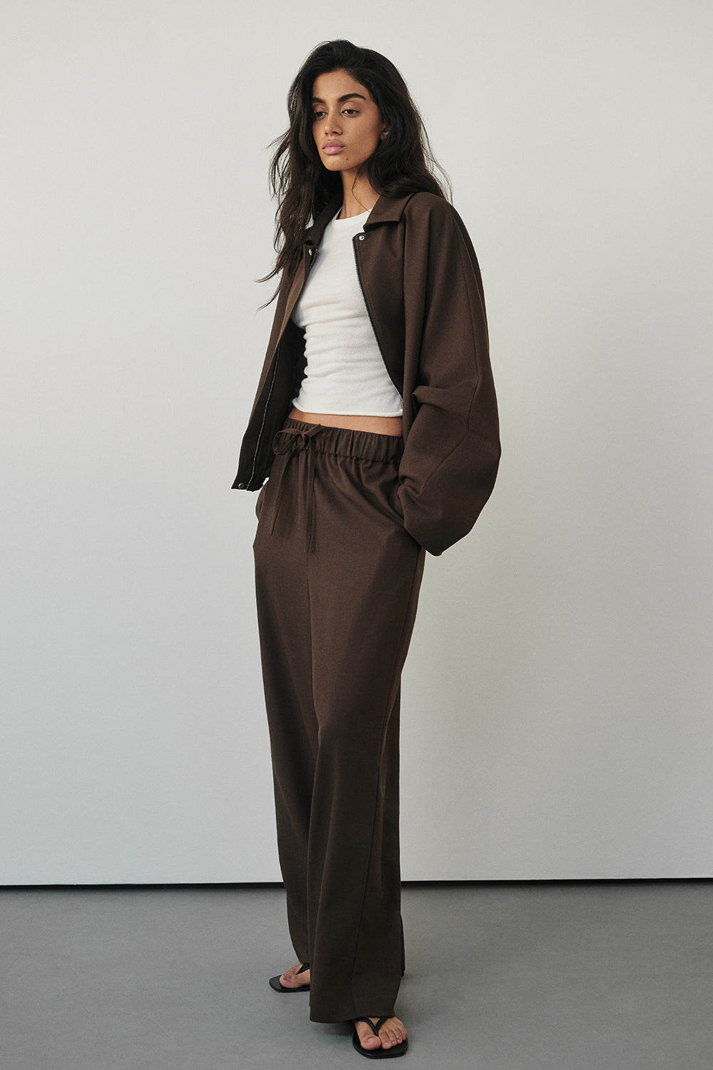 KENDALL MILK CHOC DRAWSTRING PANT