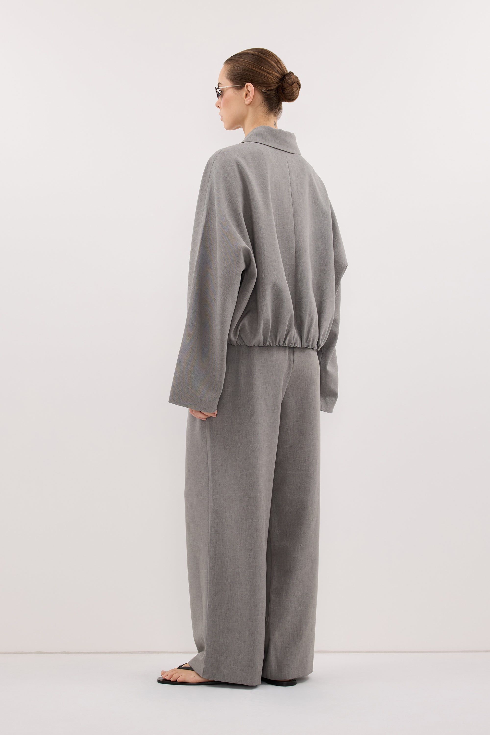 KENDALL STEEL GREY DRAWSTRING PANT