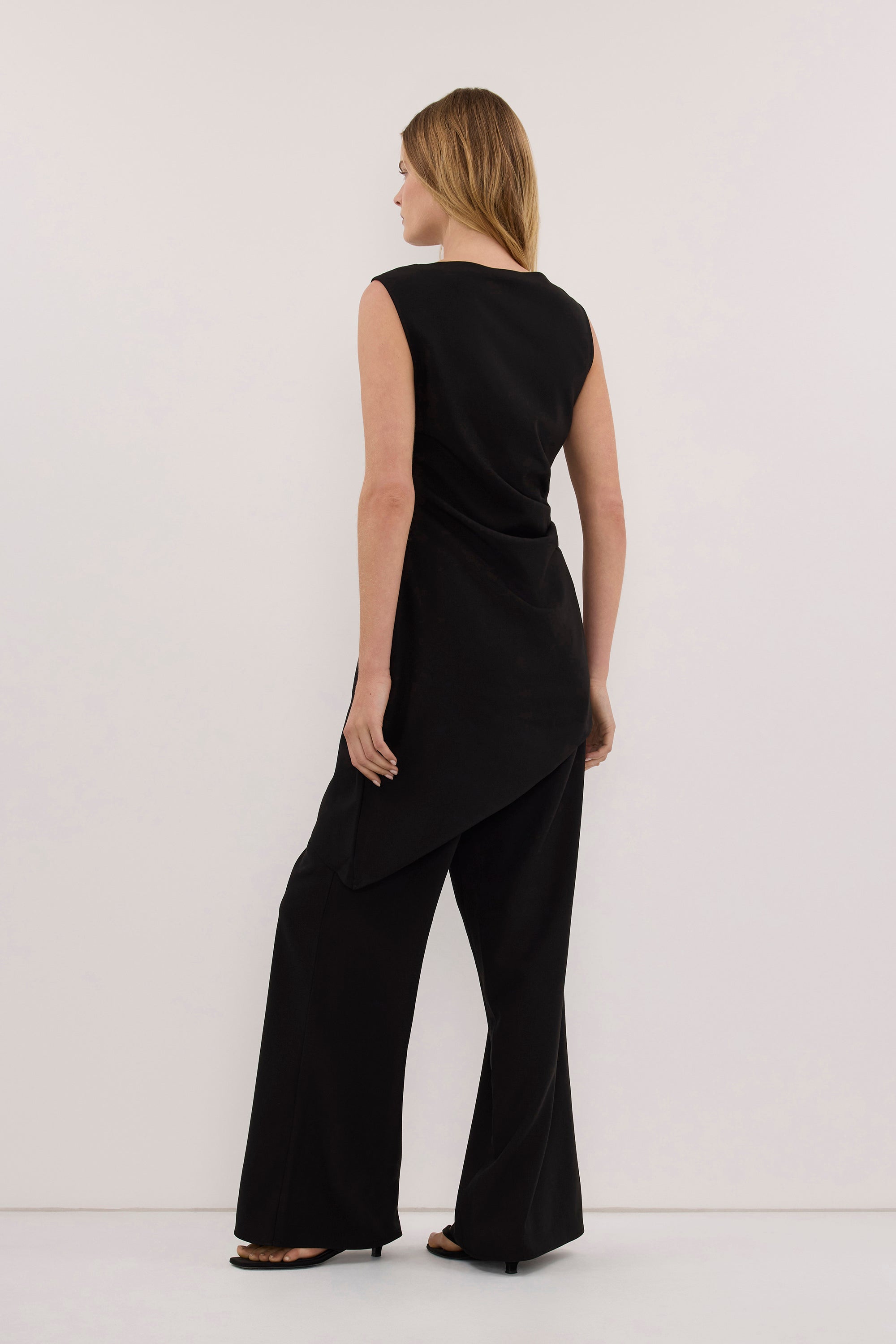 KENDALL BLACK ELASTICATED PANT