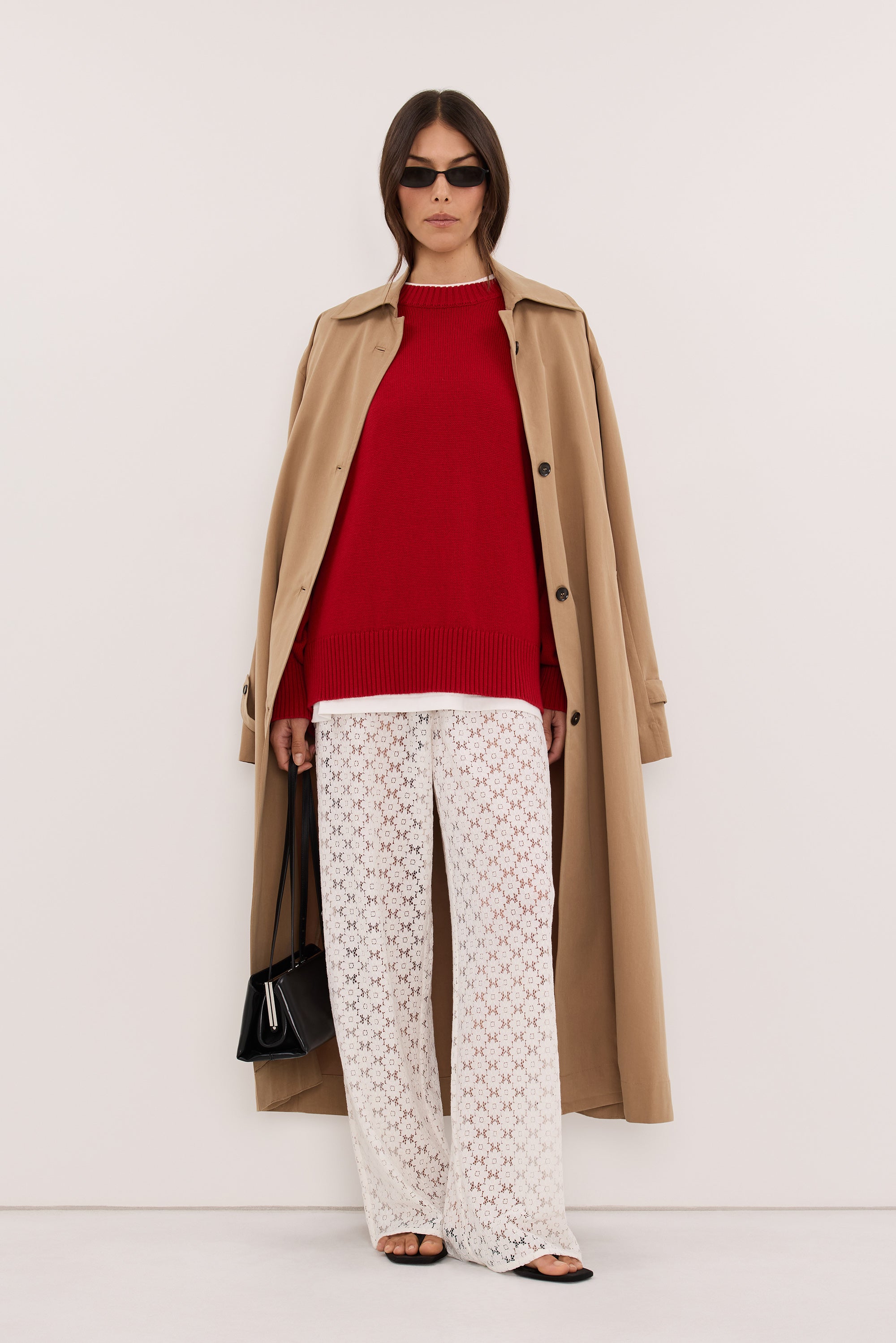 RENATA WHITE LACE PANT