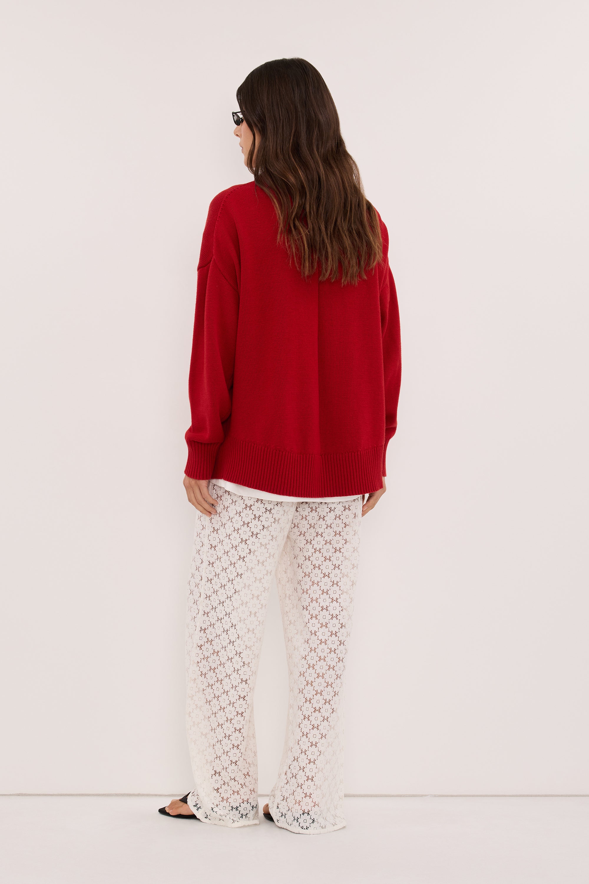 RENATA WHITE LACE PANT