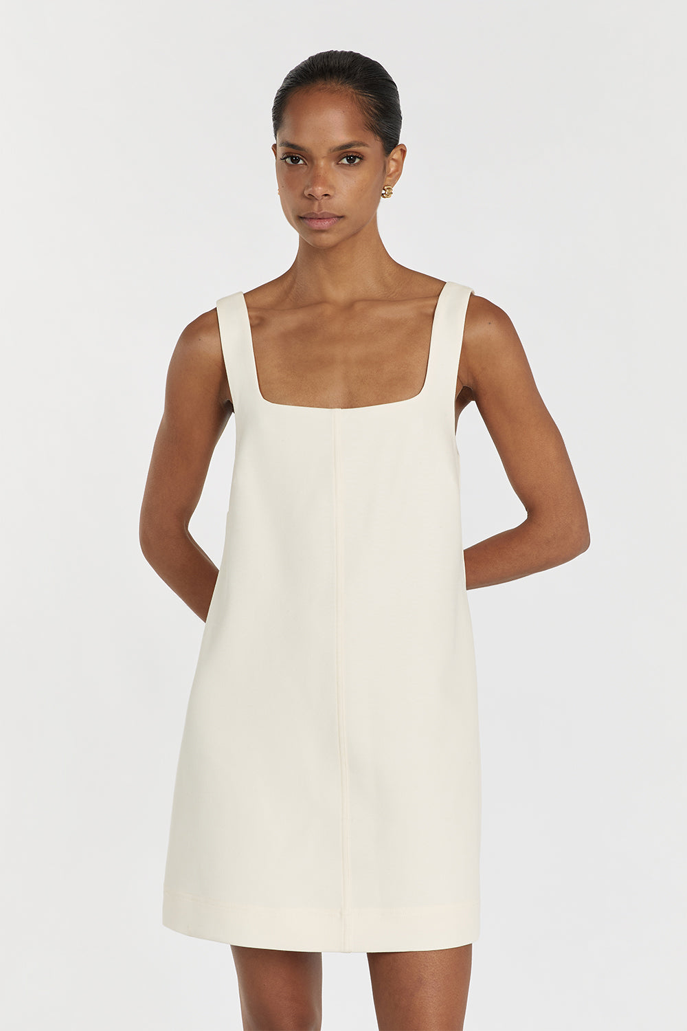 ROSA CREAM SHIFT MINI DRESS