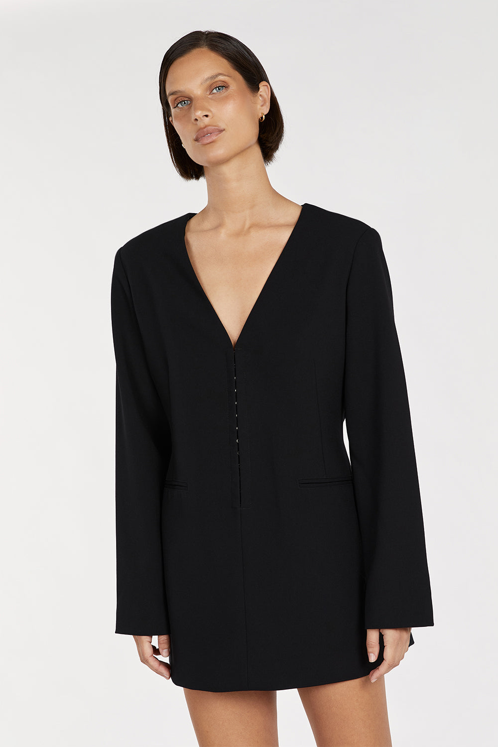 ISSEY BLACK BLAZER MINI DRESS