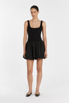 LULA BLACK BUBBLE MINI DRESS