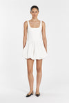 LULA WHITE BUBBLE MINI DRESS