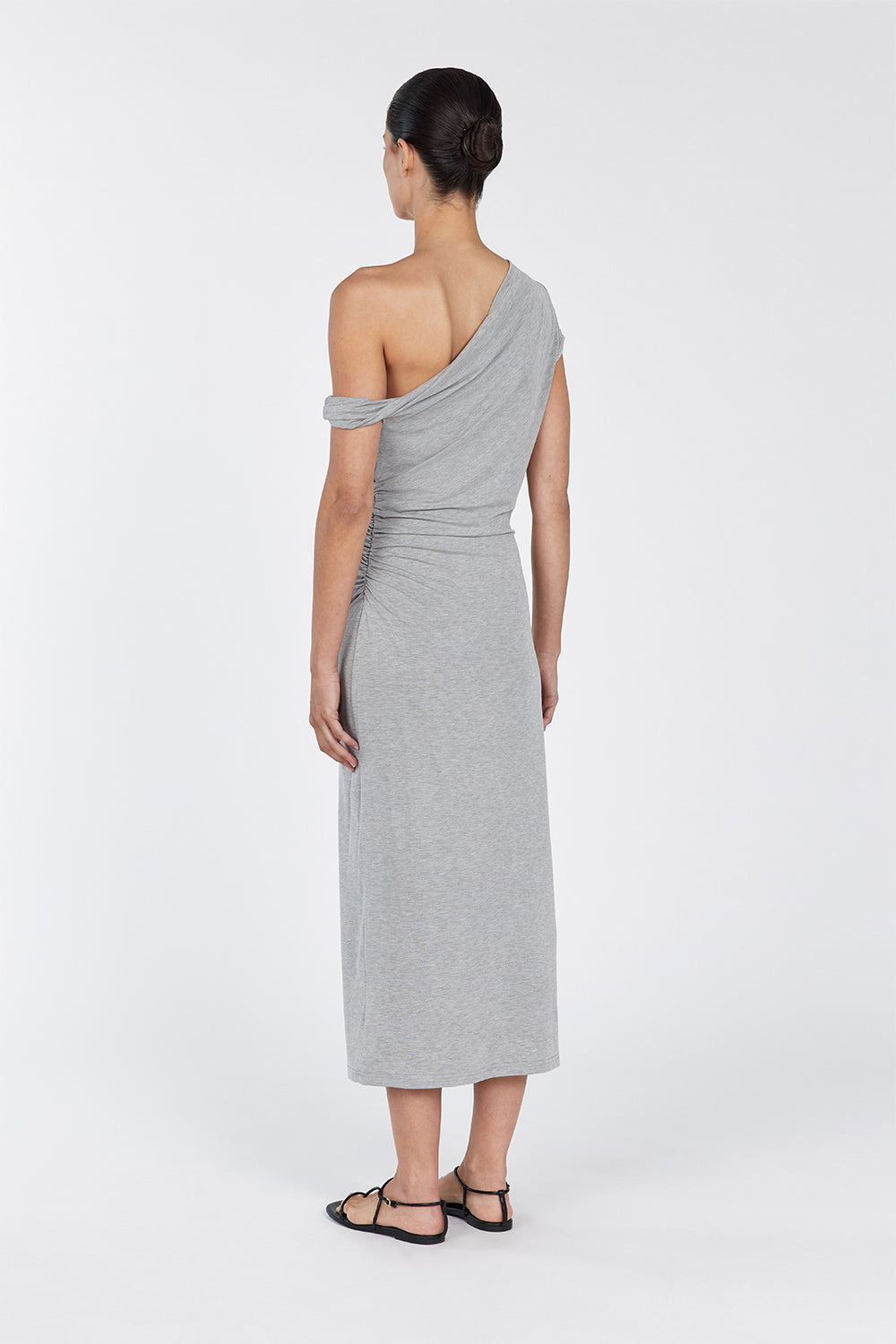 RIO SILVER MARLE DRAPED MAXI DRESS