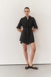 RACHEL BLACK SHIRT MINI DRESS