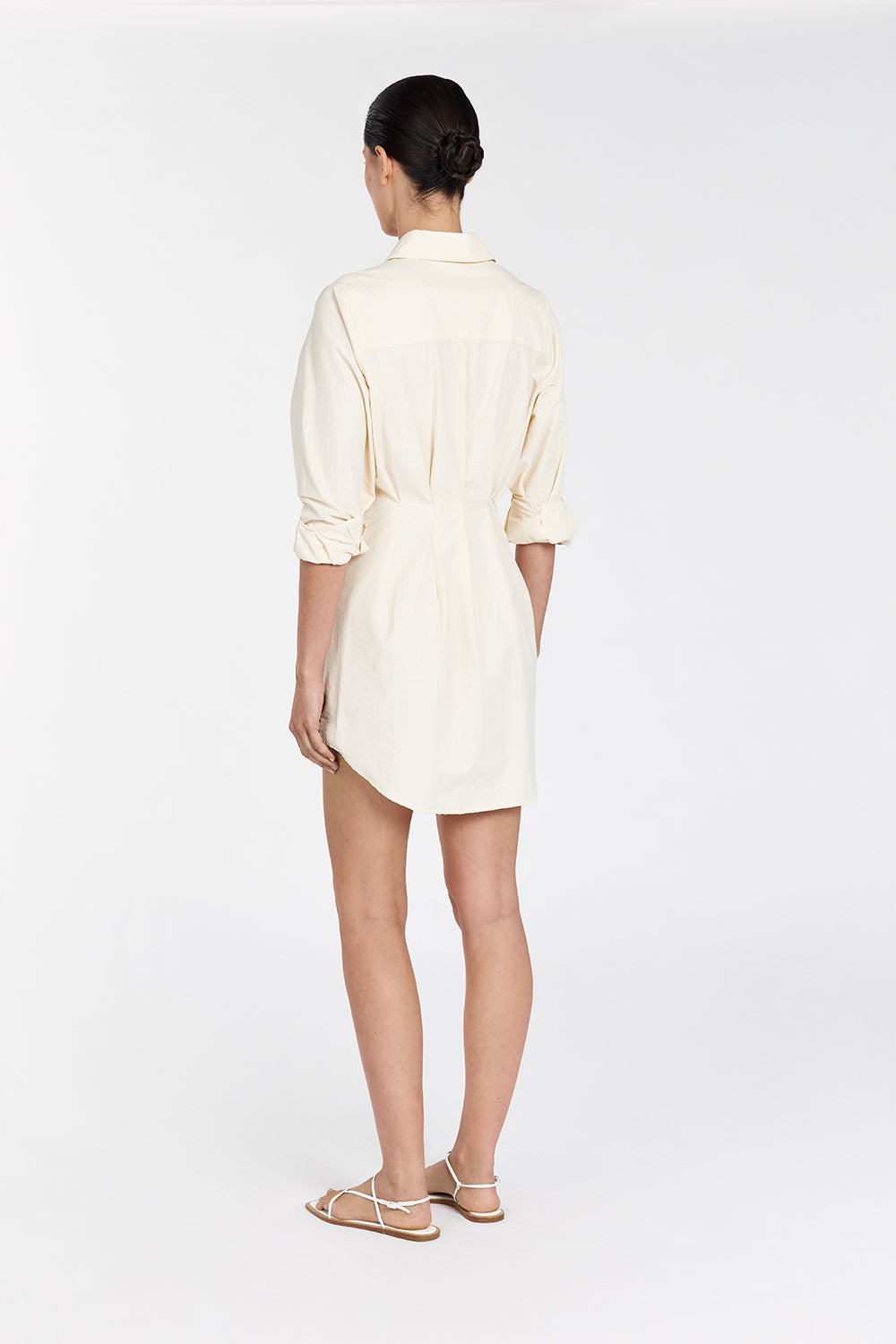 RACHEL BUTTER SHIRT MINI DRES – DISSH