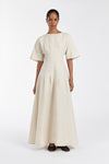 RAF NATURAL BOATNECK MIDI DRESS