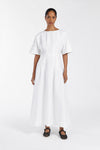 RAF OFF WHITE BOATNECK MIDI DRESS