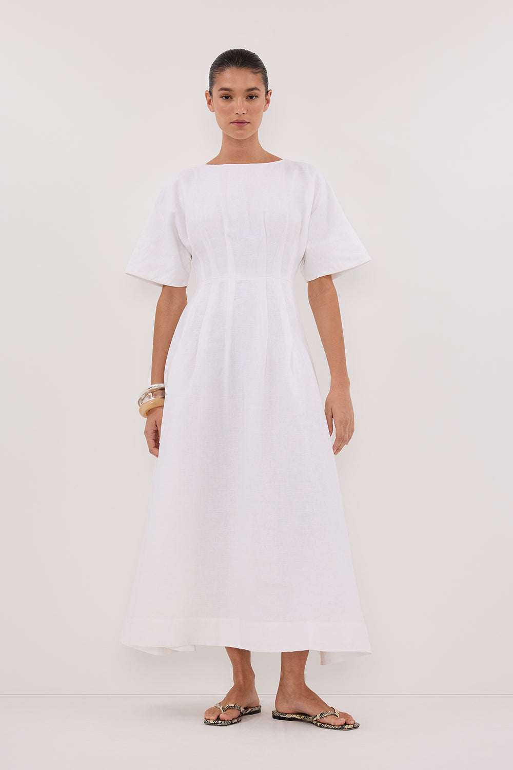 RAF OFF WHITE BOATNECK MIDI DRESS – DISSH