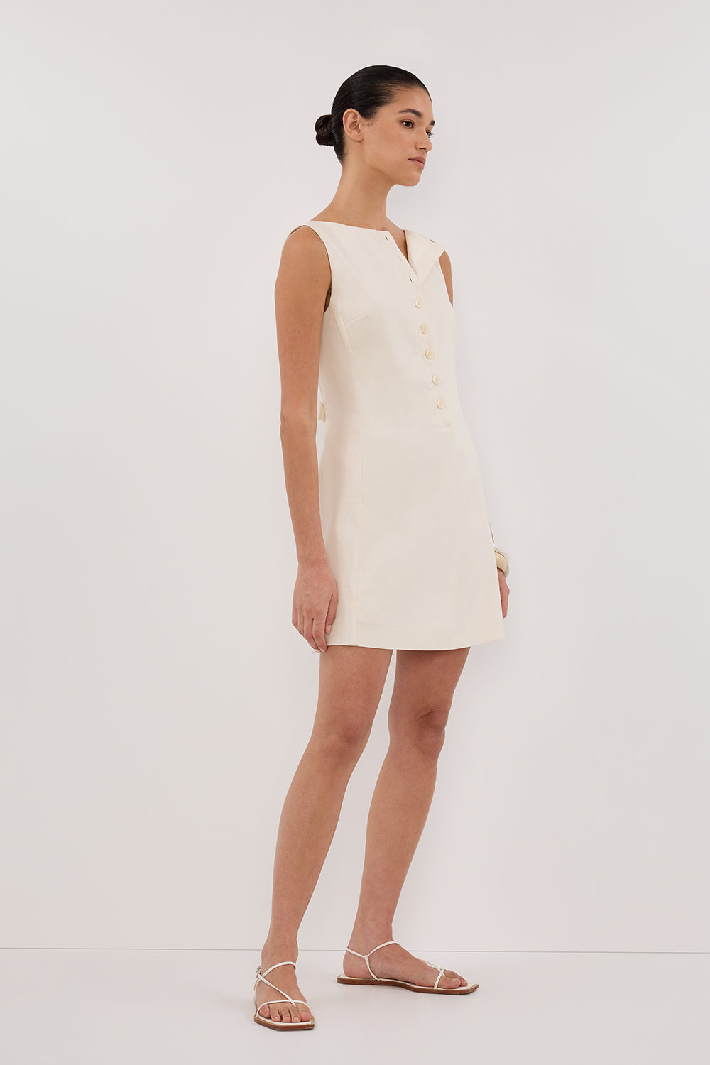 BRAX CREAM BOAT NECK MINI DRESS