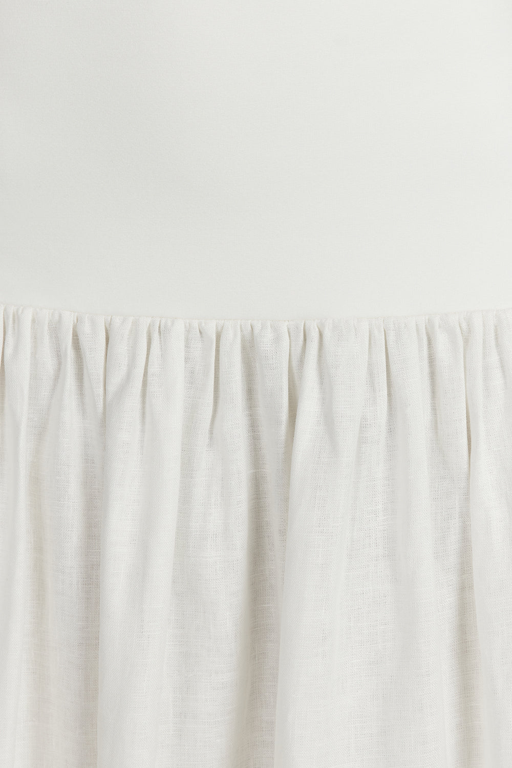 ELLISON WHITE STRAPLESS MIDI DRESS