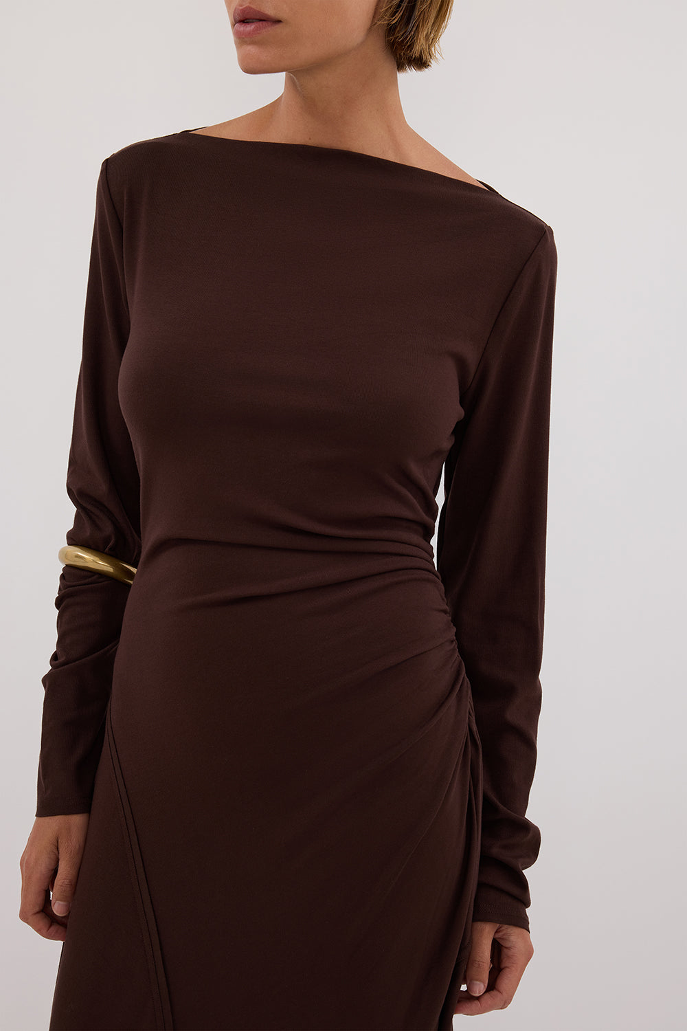 HADLEY CHOC SLEEVED MAXI DRESS DISSH HADLEY CHOC SLEEVED MAXI DRESS DISSH