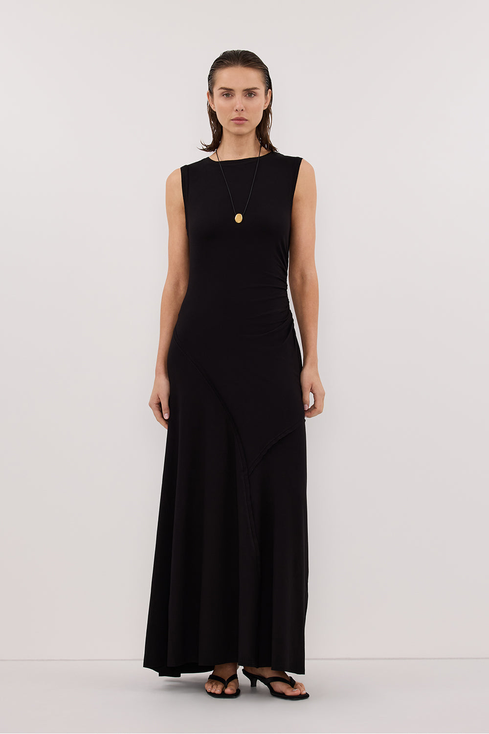chunky knit dress Hyacinth House Cerulean Knit Comporta Midi Dress Cerulean Knit / L main image 1
