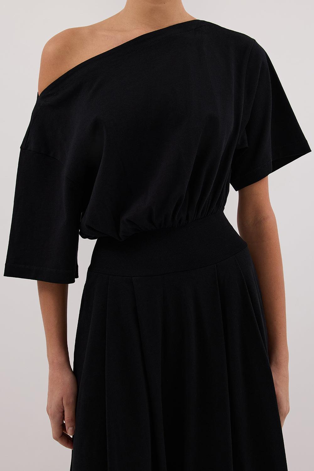 ESME BLACK ASYM MAXI DRESS