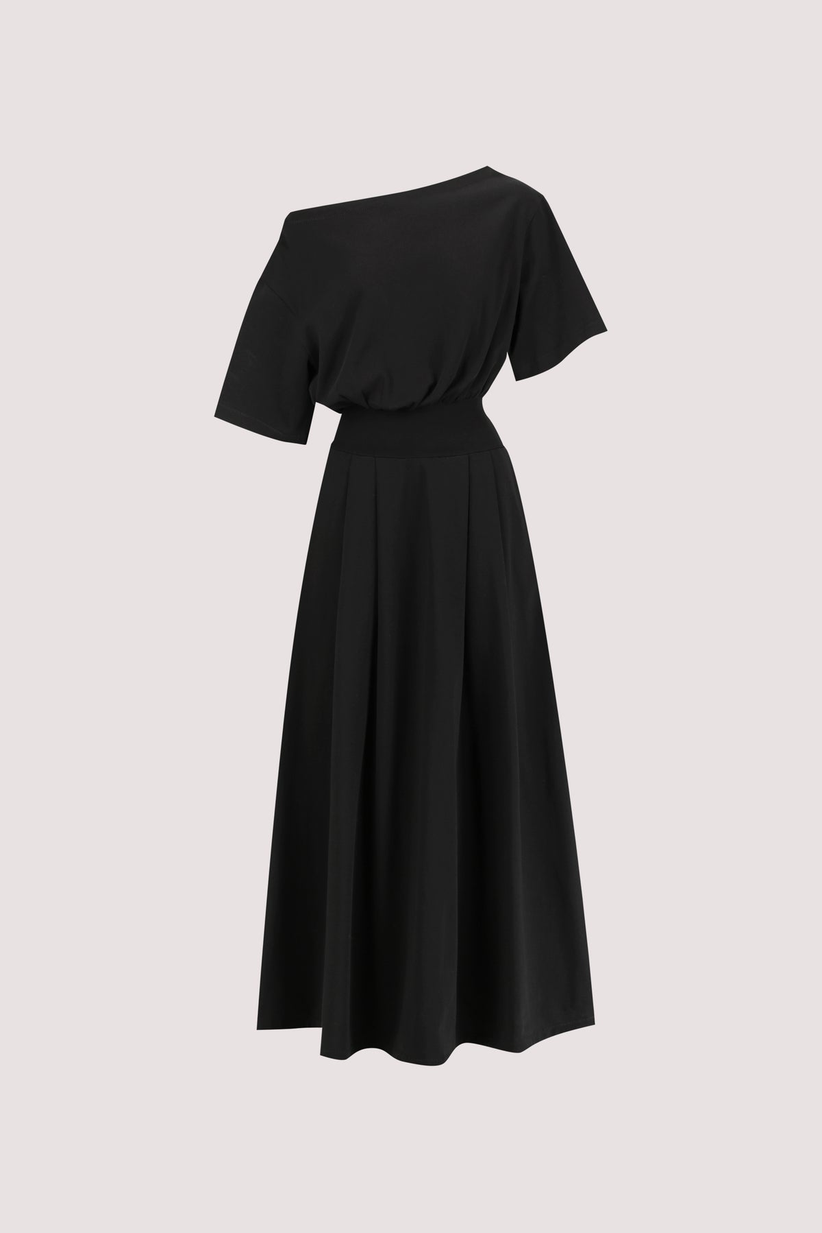 ESME BLACK ASYM MAXI DRESS – DISSH