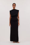 LIORA BLACK SLEEVELESS MAXI DRESS