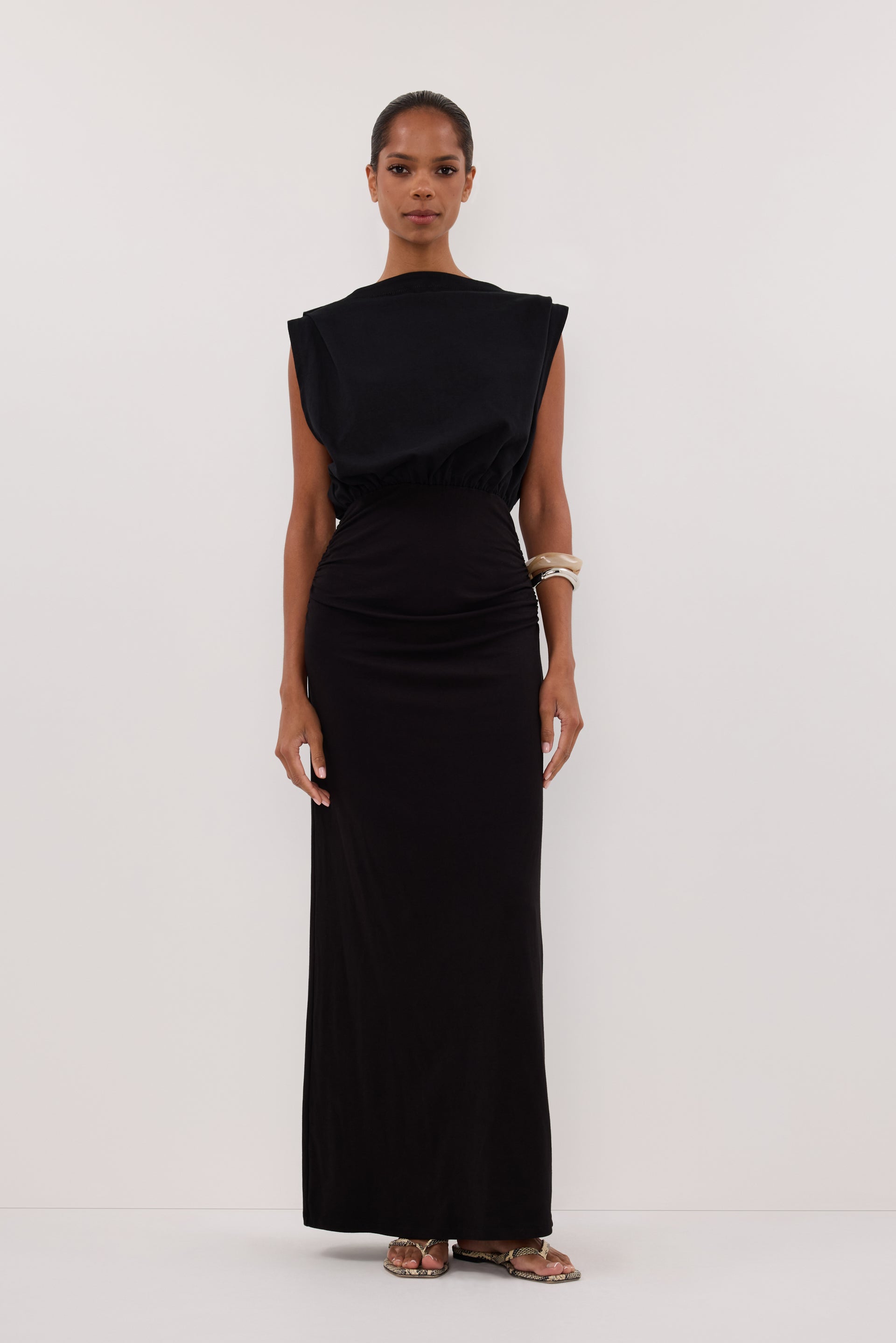dissh hudson black sleeveless maxi dress LIORA BLACK SLEEVELESS MAXI DRESS