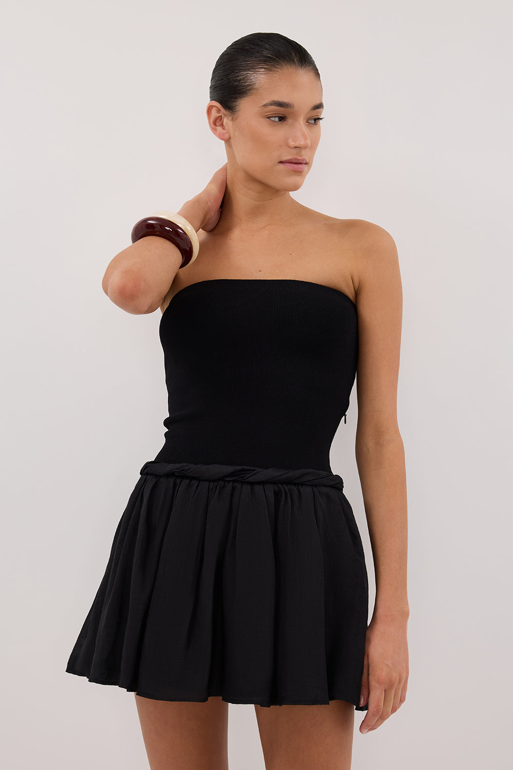 COCO BLACK HYBRID MINI DRESS DISSH COCO BLACK HYBRID MINI DRESS DISSH