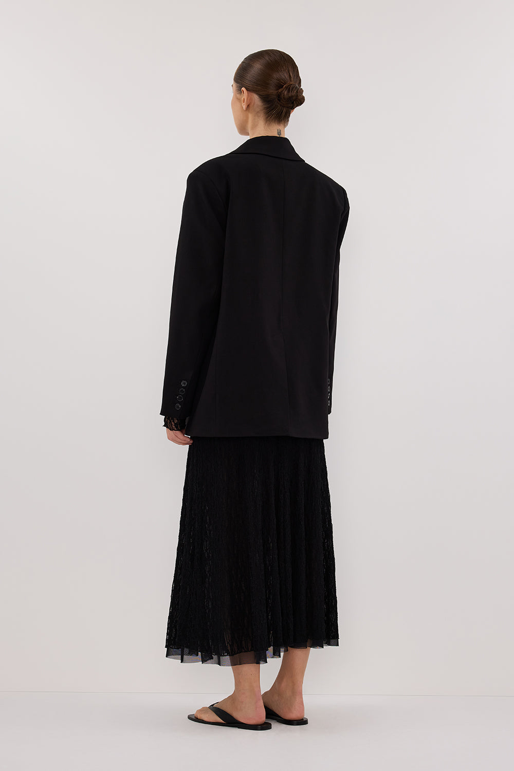 LIZZIE BLACK LACE LONG SLEEVE MAXI DRESS