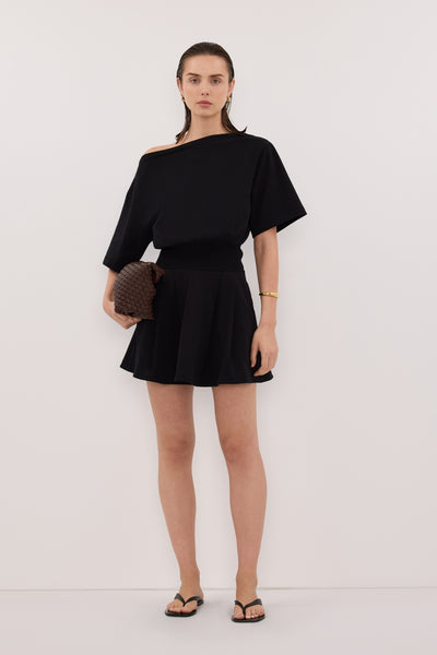 esme mini dress Esme Asym Mini Dress in Black By DISSH
