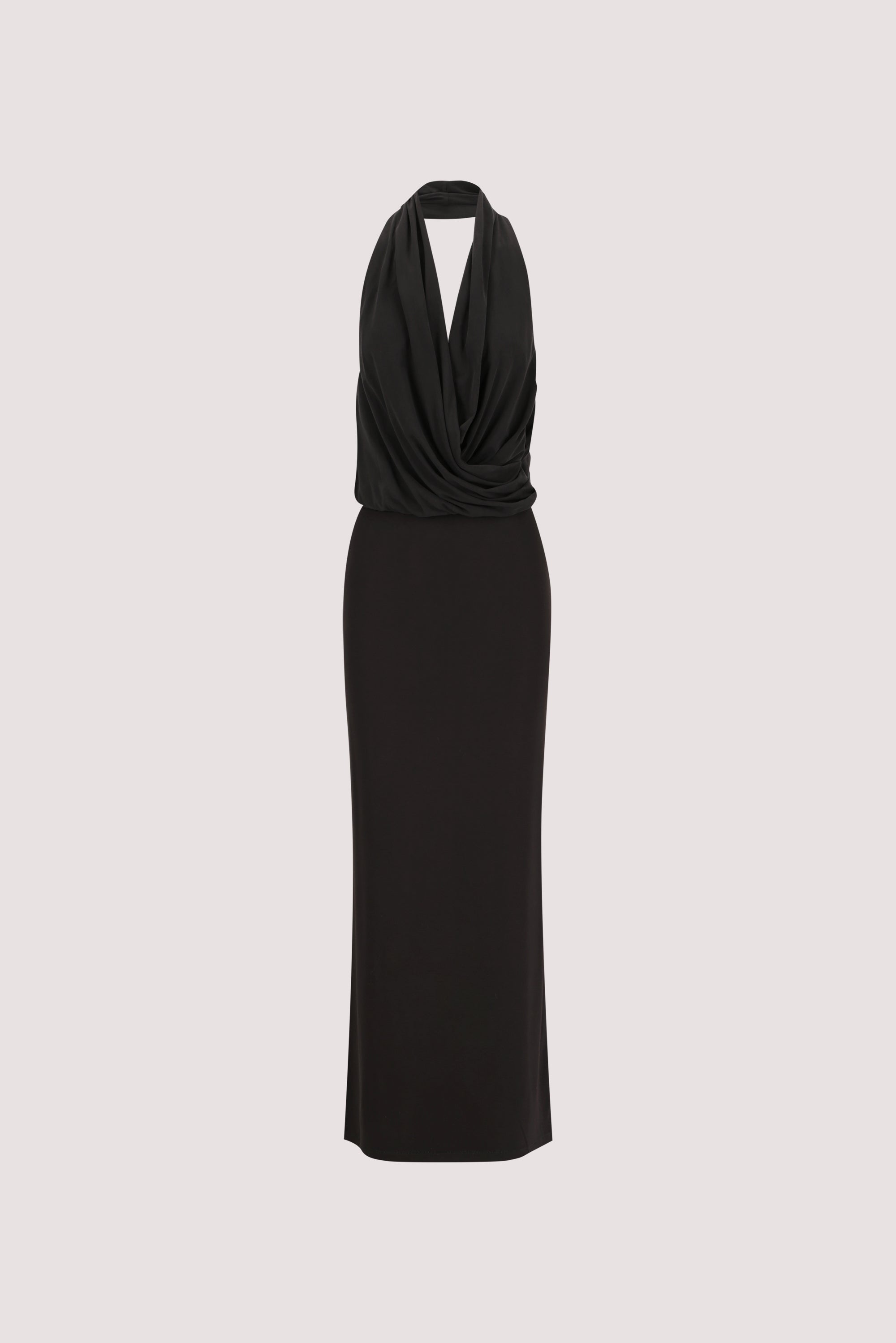 Felicity Sleeveless Halter Midi Dress in Black By DISSH Felicity Sleeveless Halter Midi Dress in Black By DISSH