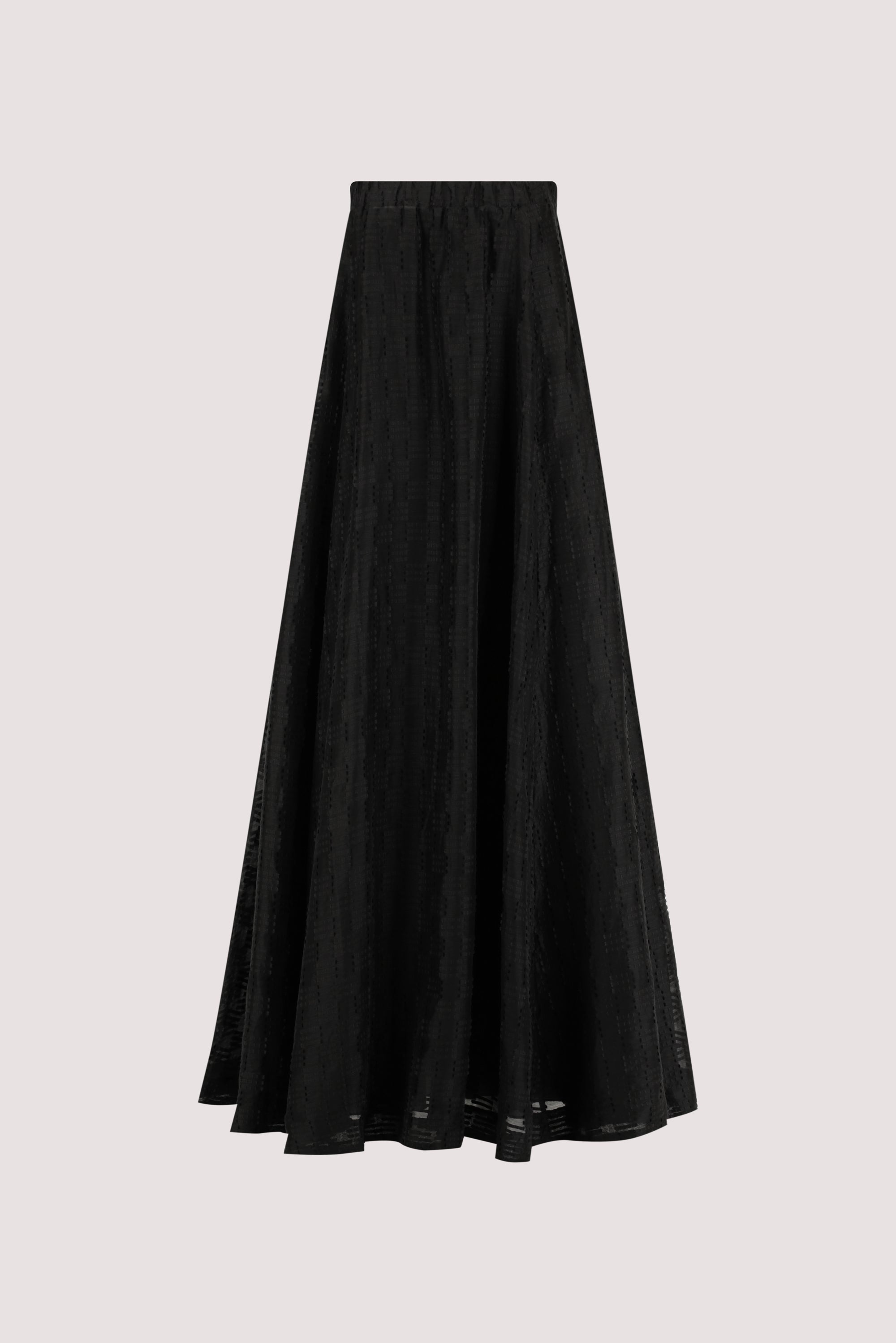 ELBA BLACK SHEER STRAPLESS DRESS