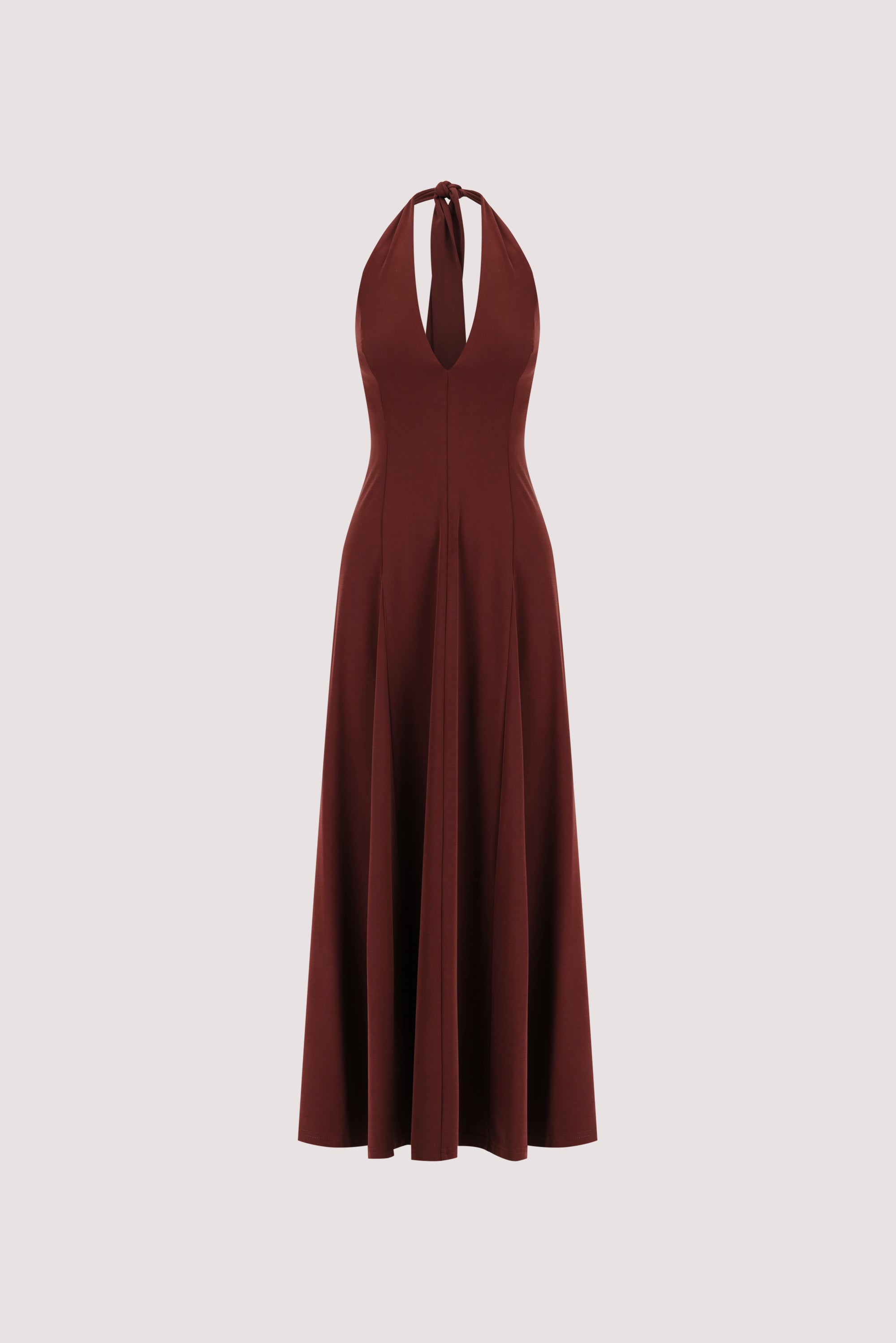 Lynn Halter Sleeveless Midi Dress in Sahara Red by Dissh Lynn Halter Sleeveless Midi Dress in Sahara Red by Dissh