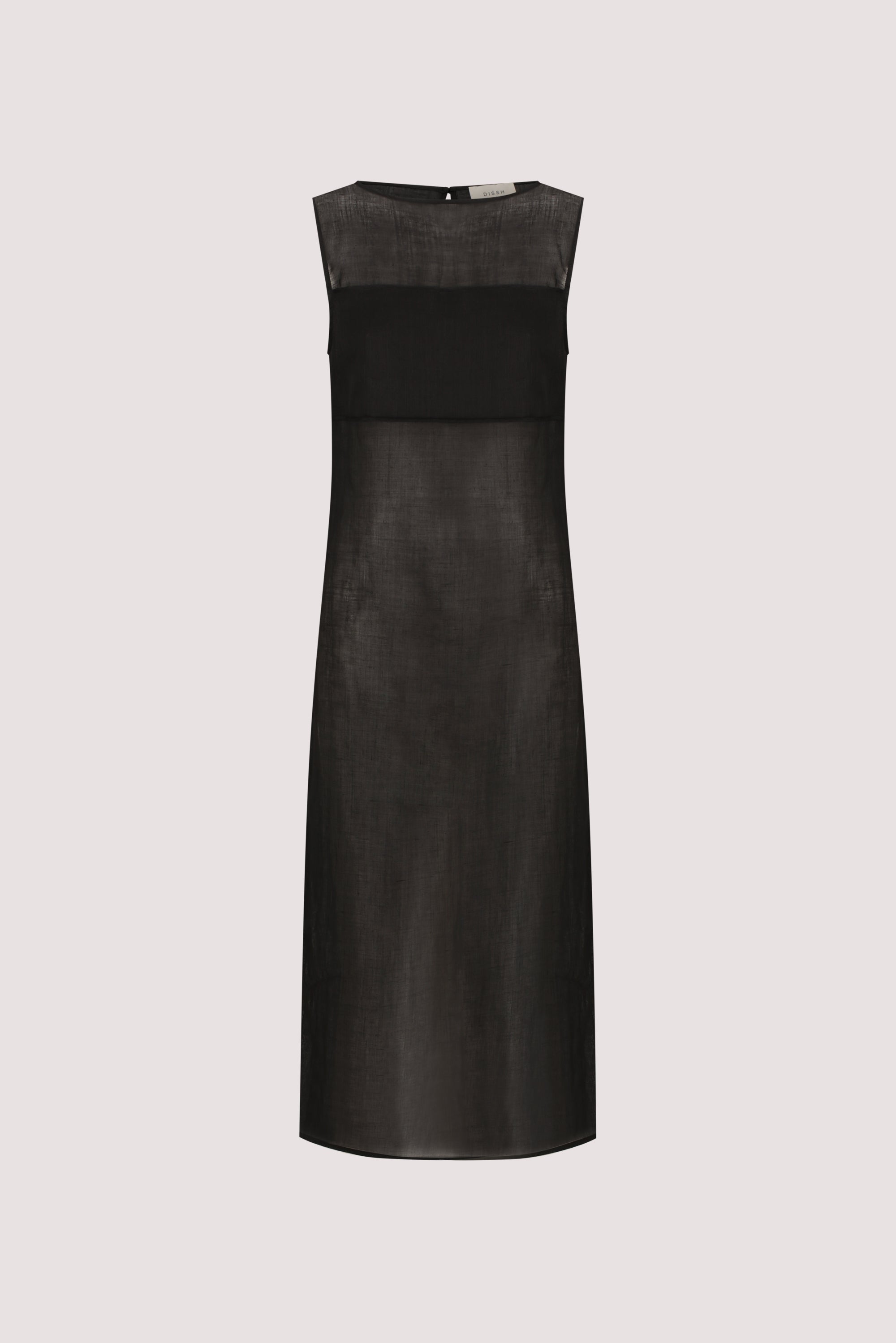 KAI BLACK SLEEVELESS RAMIE TUNIC TOP