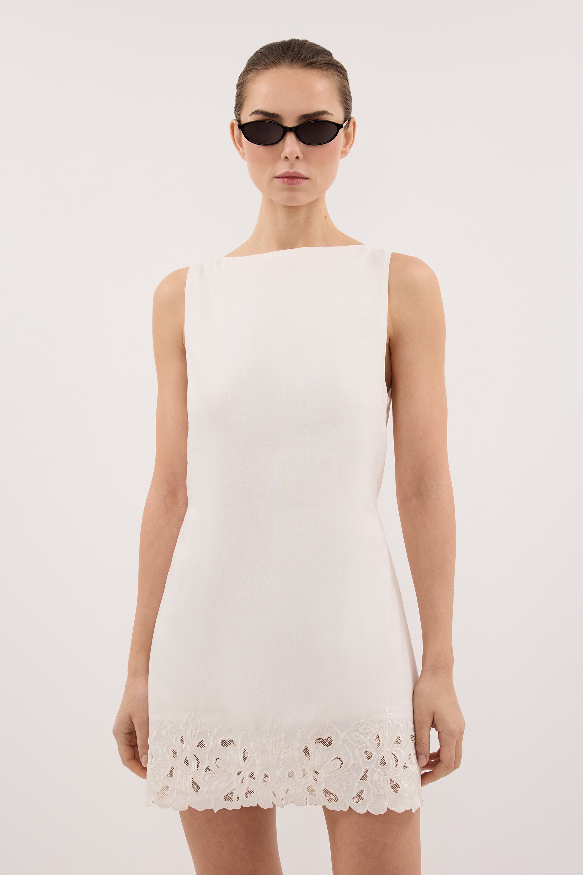 ZARIA OFF WHITE MINI DRESS
