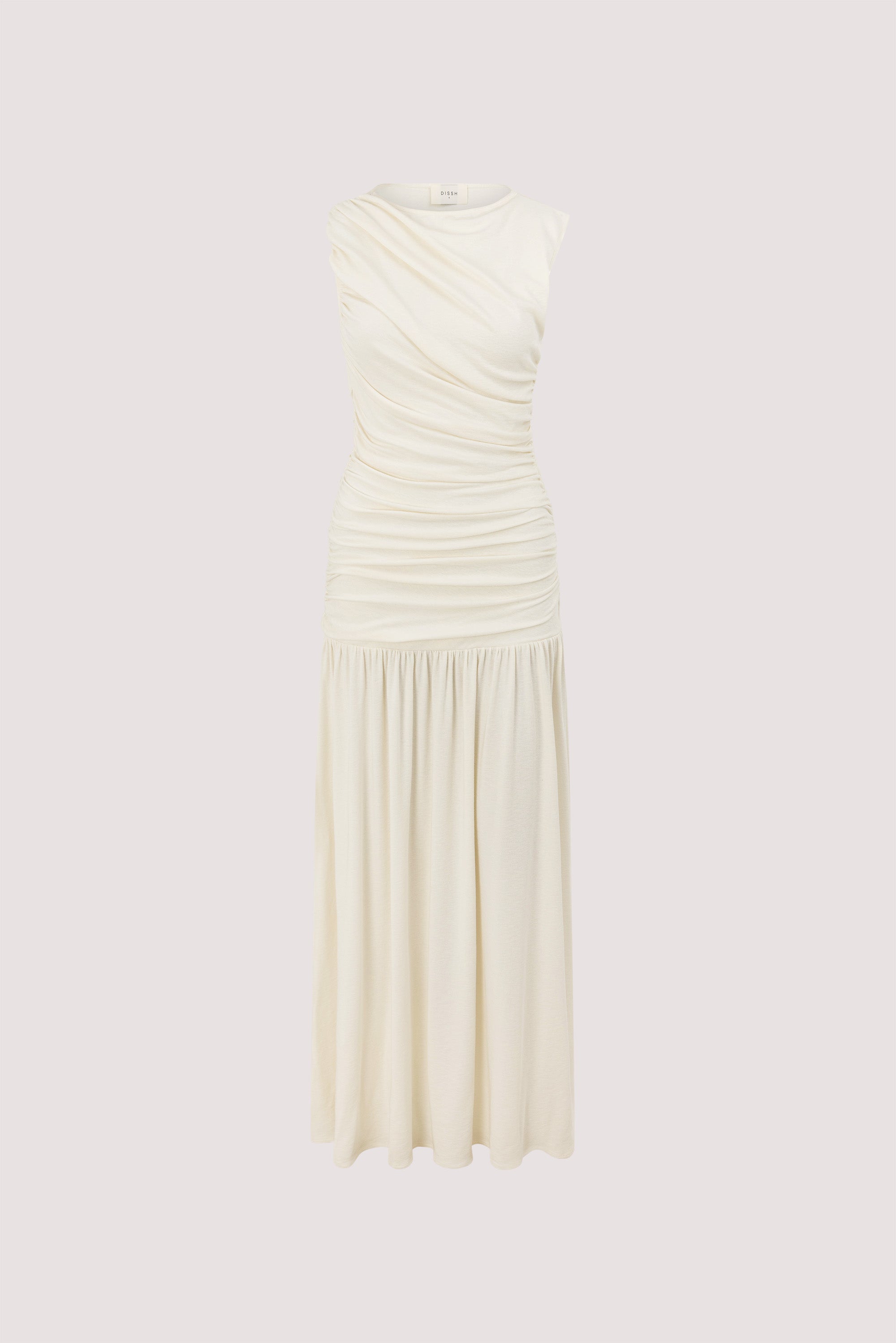 ruched cream dress Cream Ruched Button Mini Alchemy Dress XXS