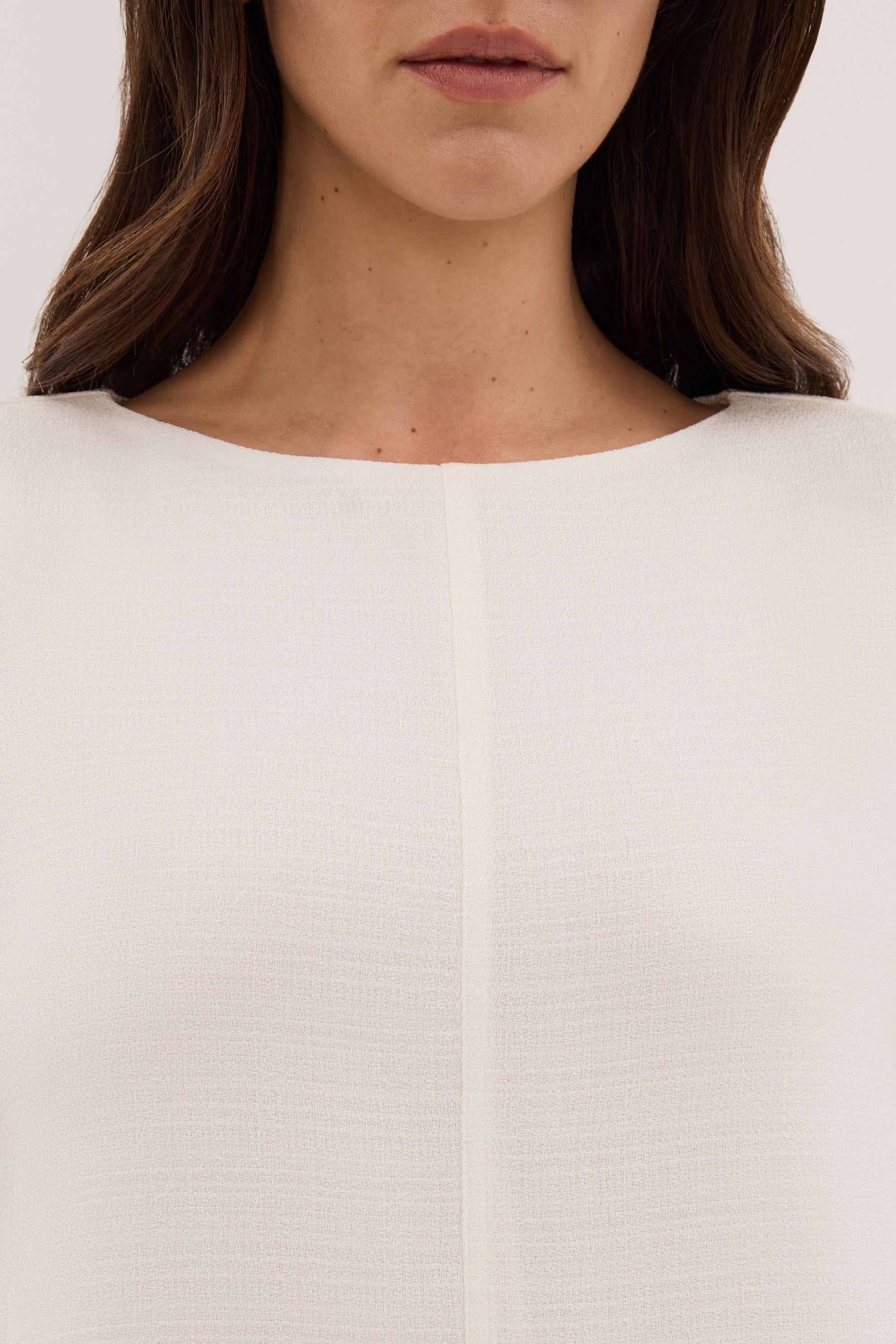 KAELIN IVORY HYBRID MIDI DRESS - PRE ORDER