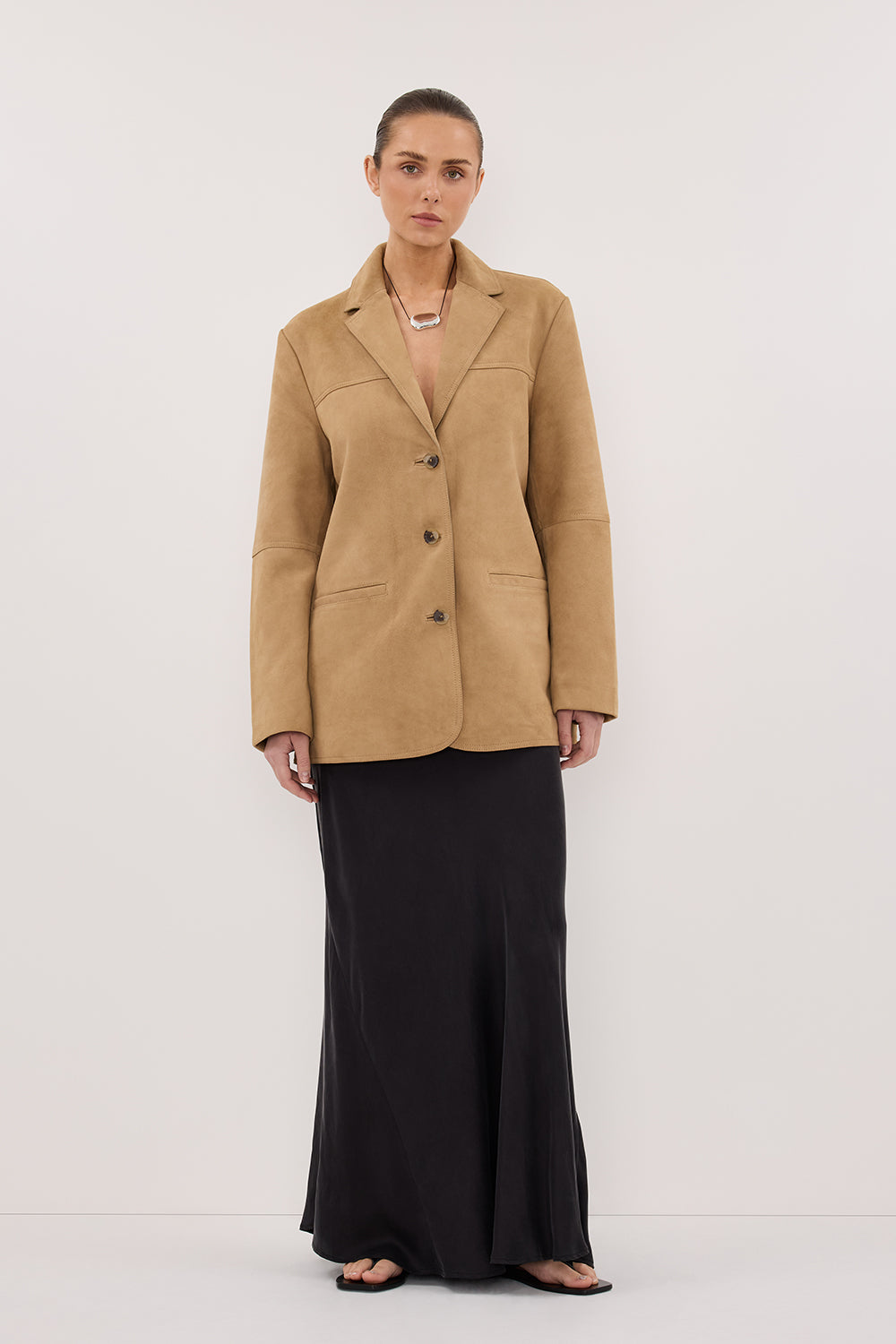 HENDRIX PAMPAS OVERSIZED SUEDE LEATHER JACKET