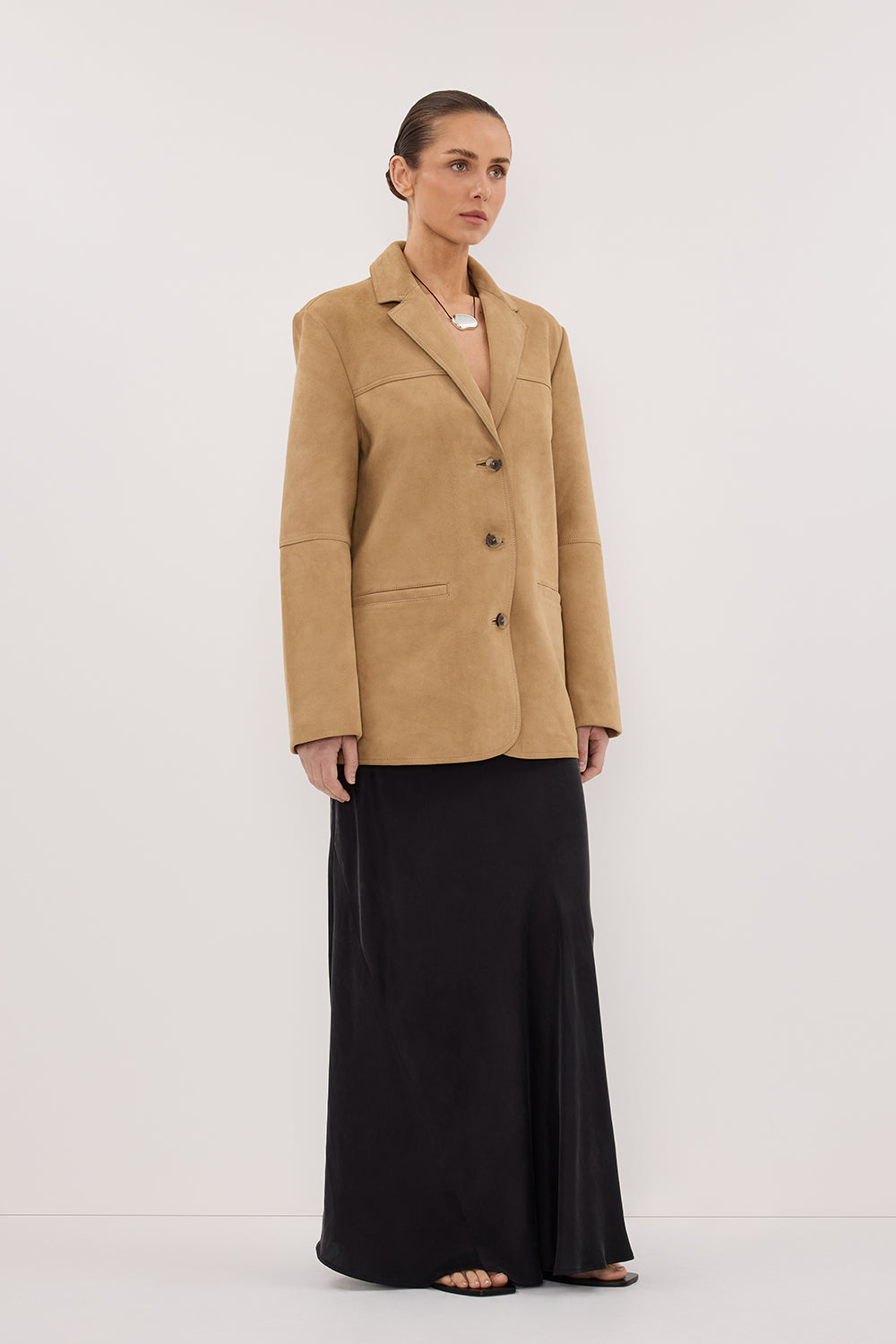 HENDRIX PAMPAS OVERSIZED SUEDE LEATHER JACKET