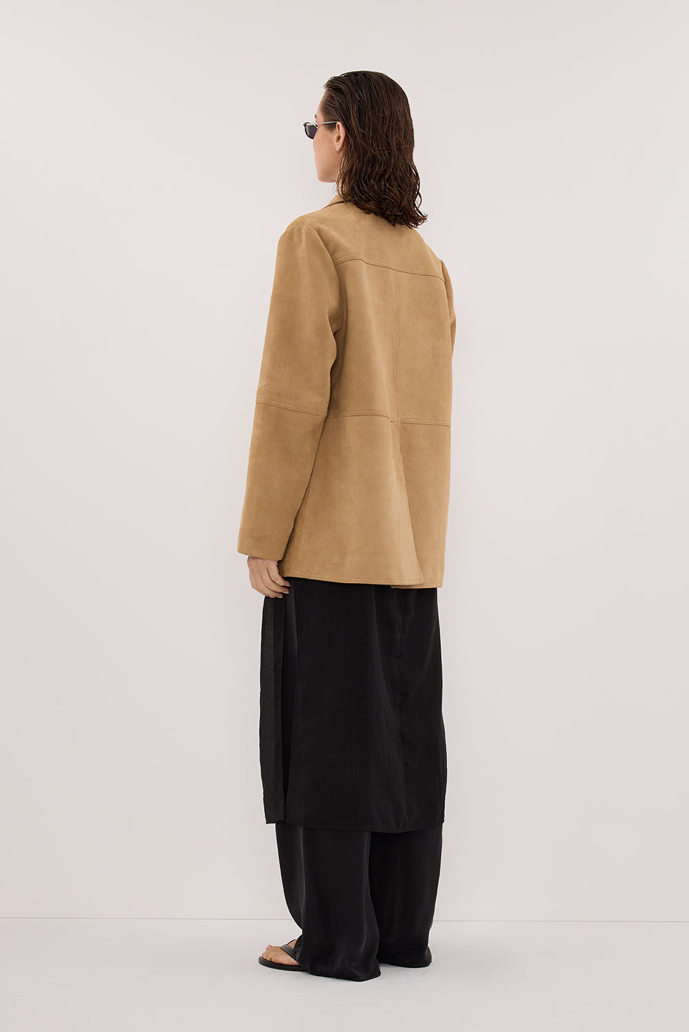 HENDRIX PAMPAS OVERSIZED SUEDE LEATHER JACKET