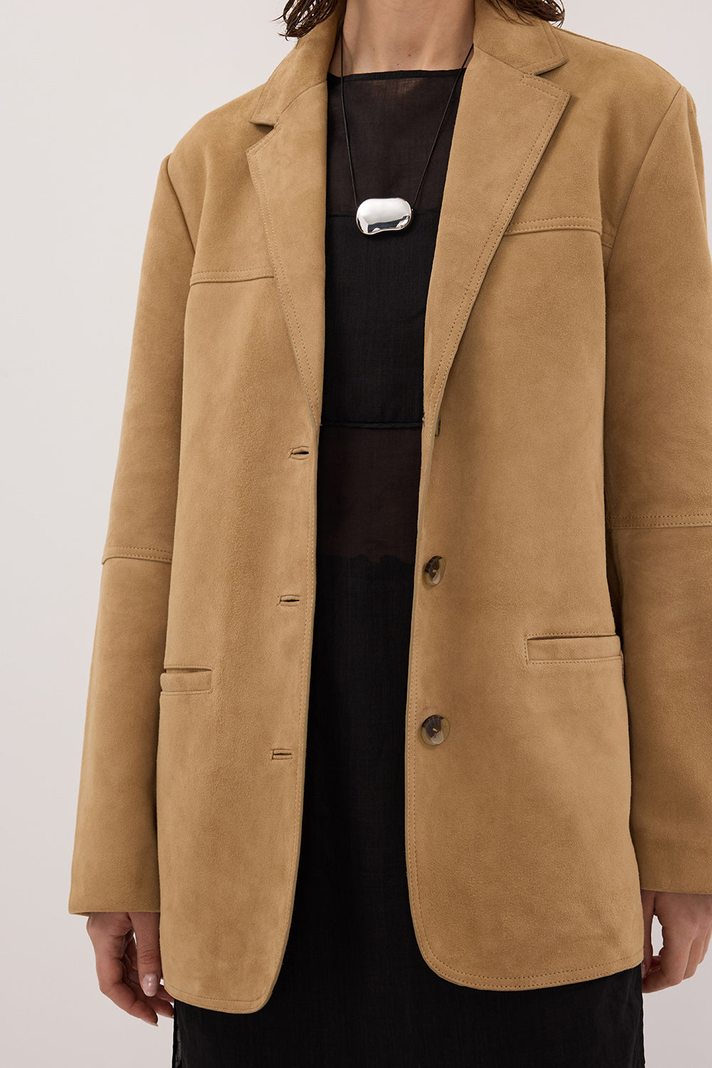 HENDRIX PAMPAS OVERSIZED SUEDE LEATHER JACKET